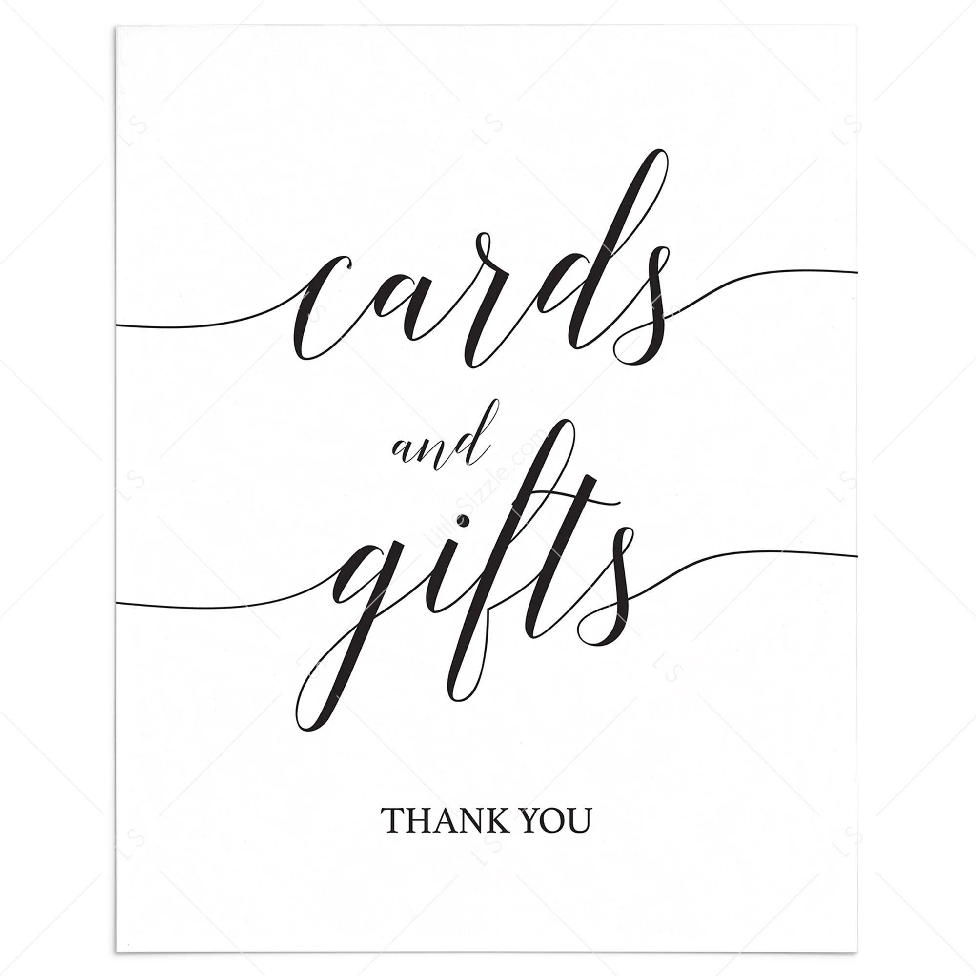 Gifts And Cards Sign Free Printable