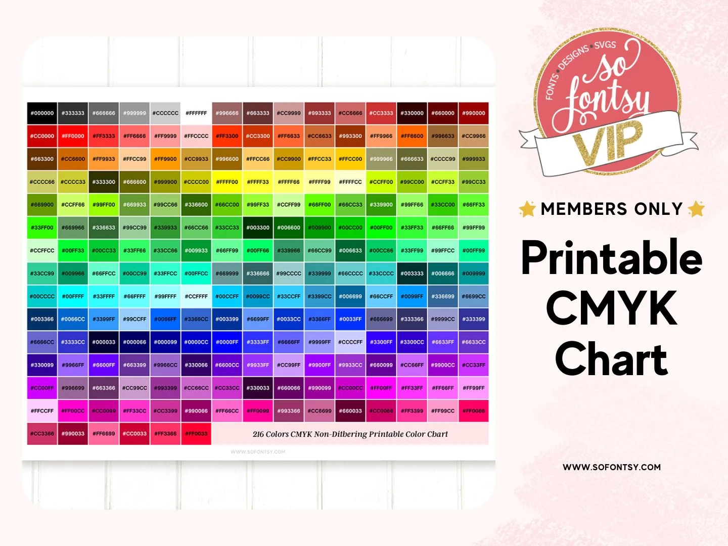 Printable CMYK Color Chart So Fontsy Printable CMYK Color Chart So Fontsy