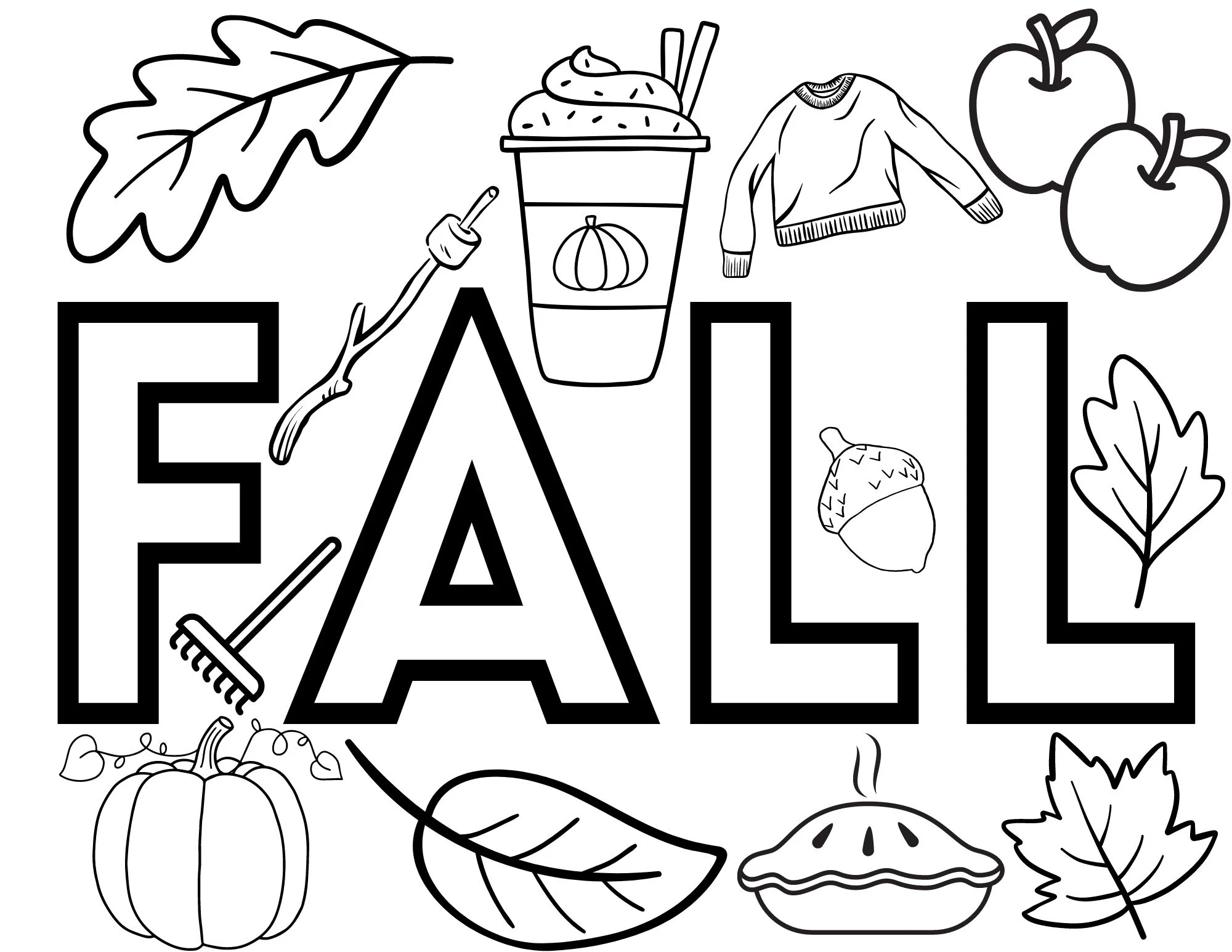 Free Printable Coloring Sheets For Fall