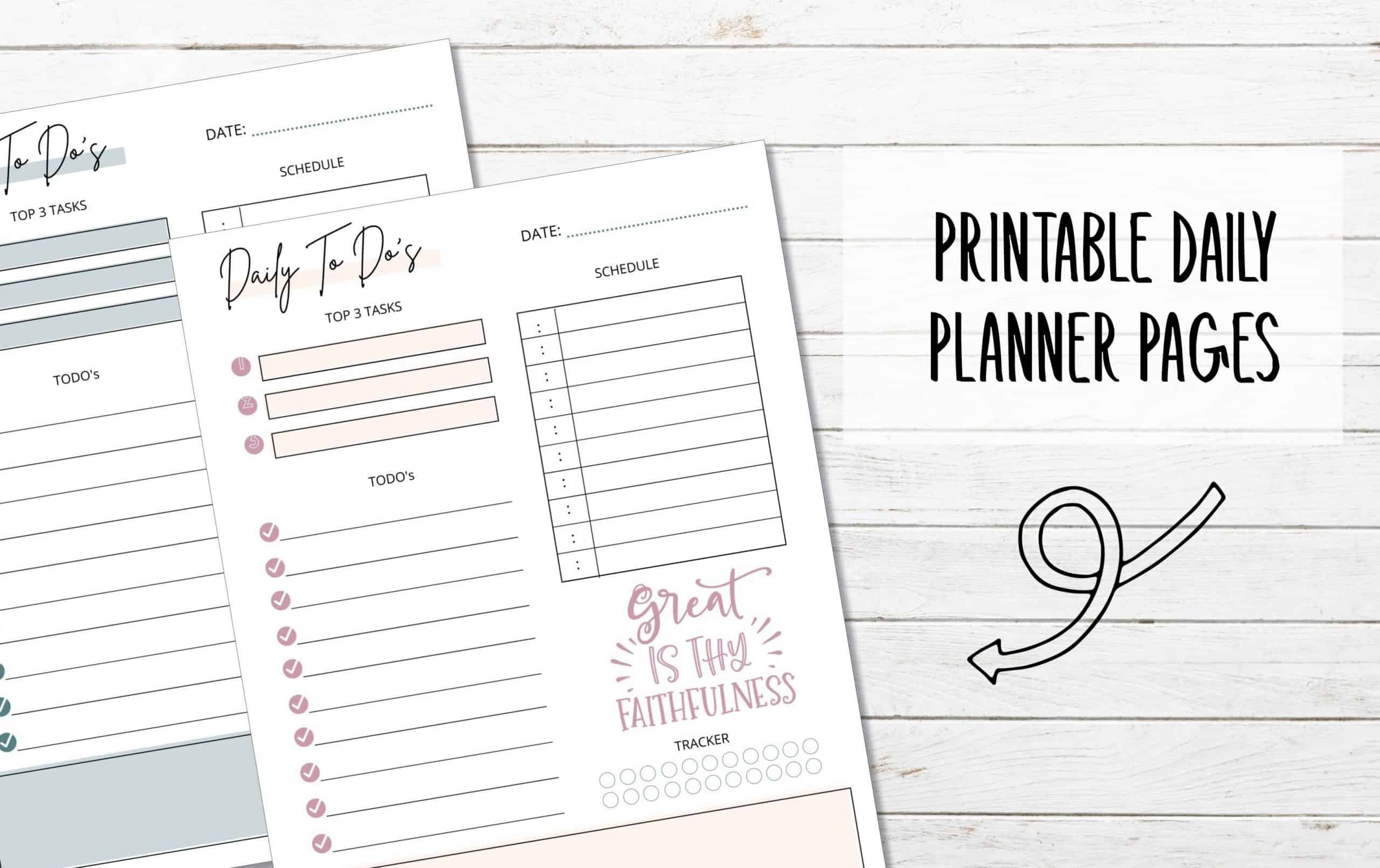 Printable Daily Planner Pages With Scriptures My Printable Faith Printable Daily Planner Pages With Scriptures My Printable Faith