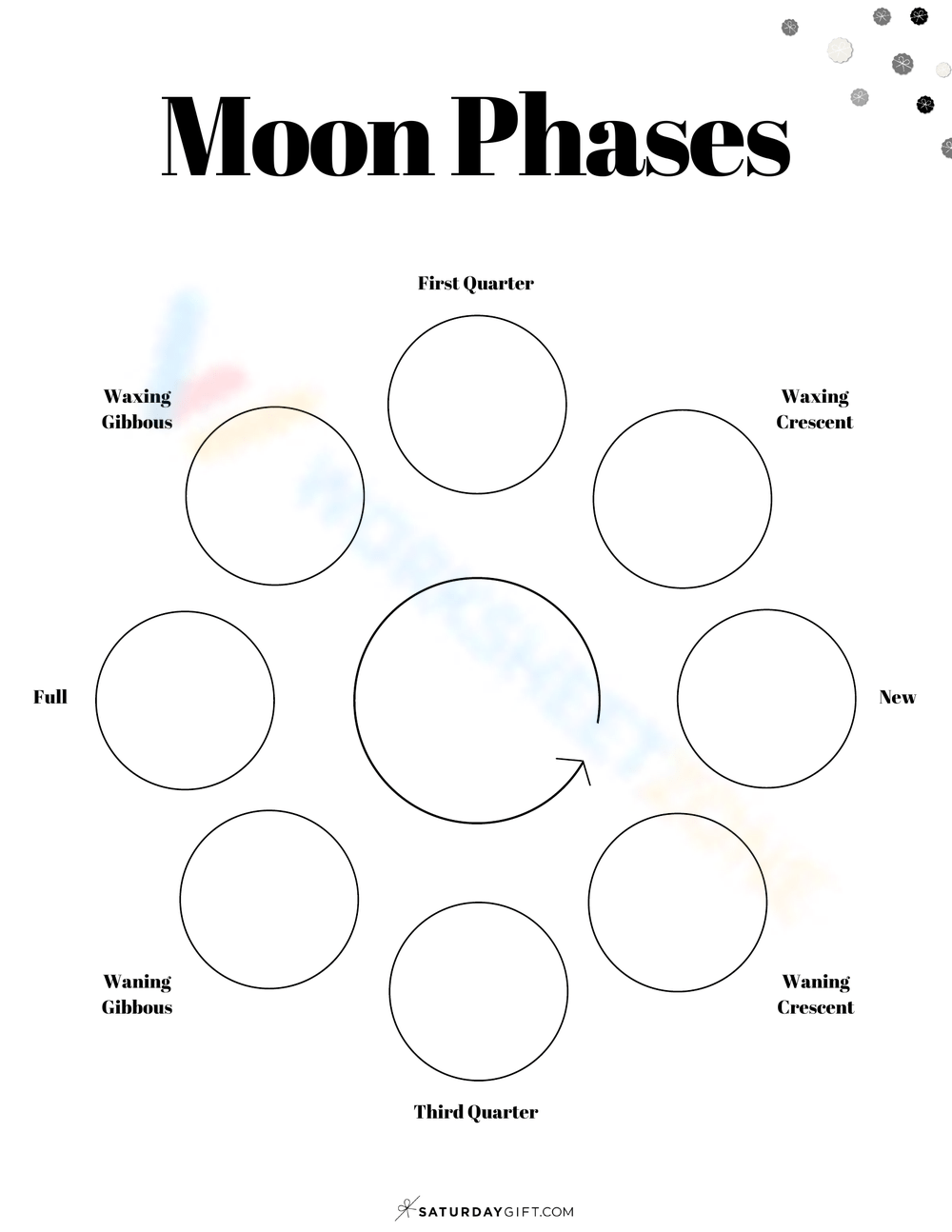 Printable Lunar Phase Quiz Printable Lunar Phase Quiz