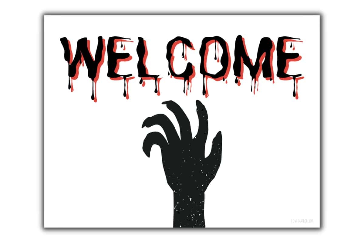 Printable Happy Halloween Sign 19 FREE Printables Love Our Real Life