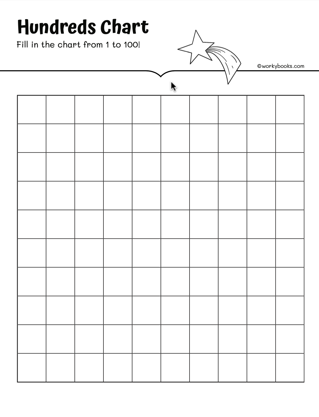 Fill In The Hundreds Chart Printable
