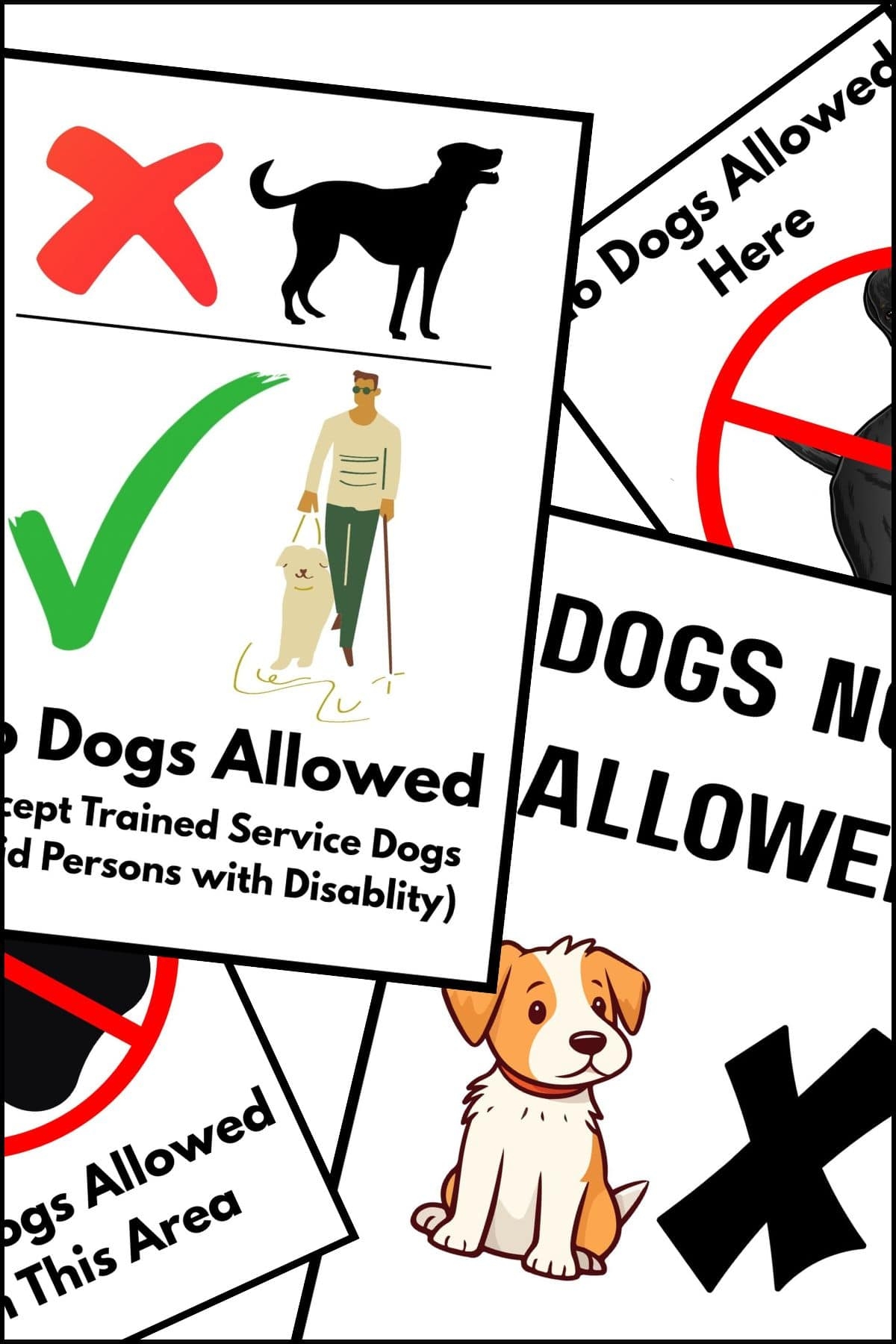 Printable No Dogs Allowed Sign Free Designs The Pink Craft Box