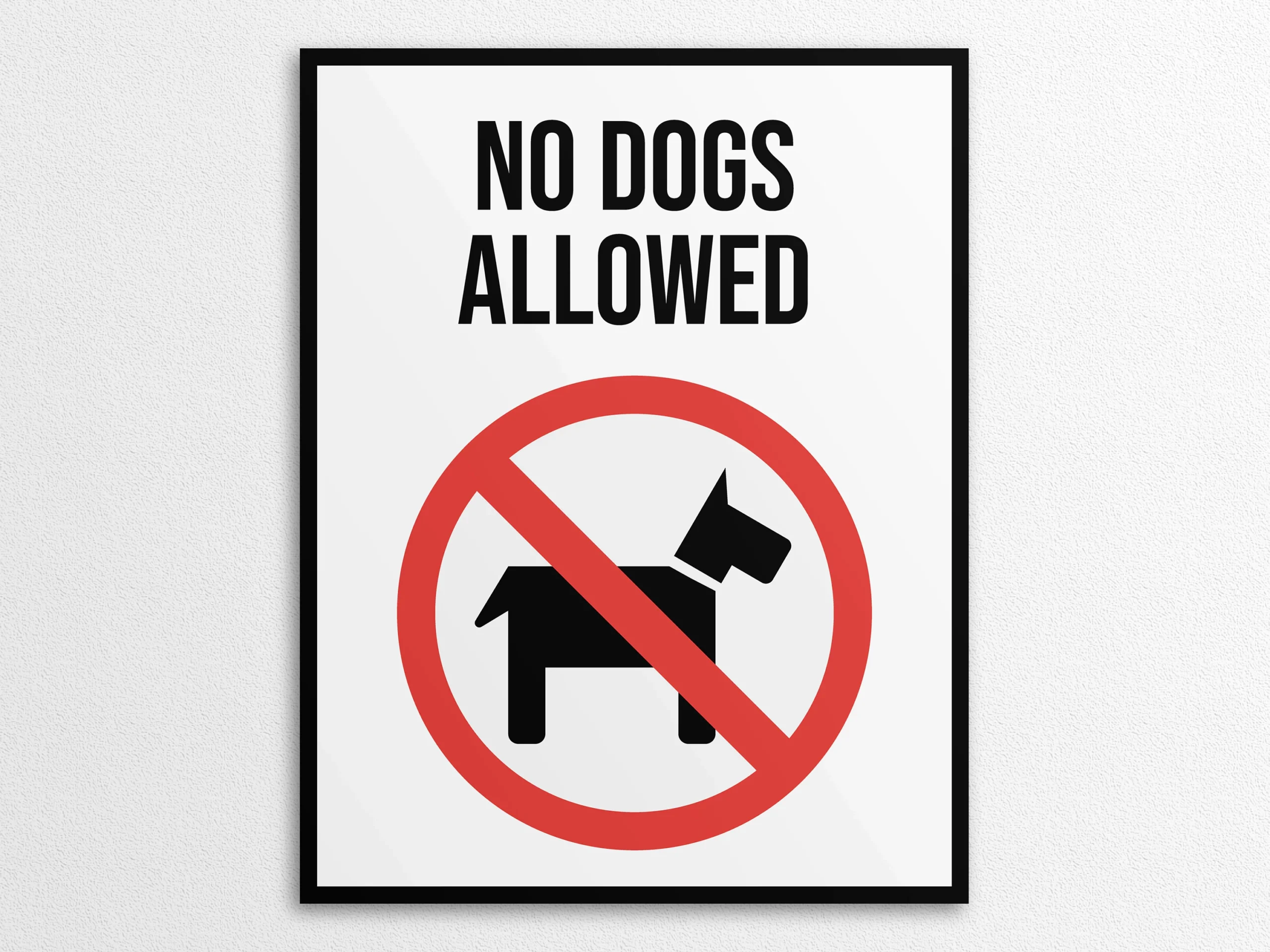 Printable No Dogs Allowed Sign