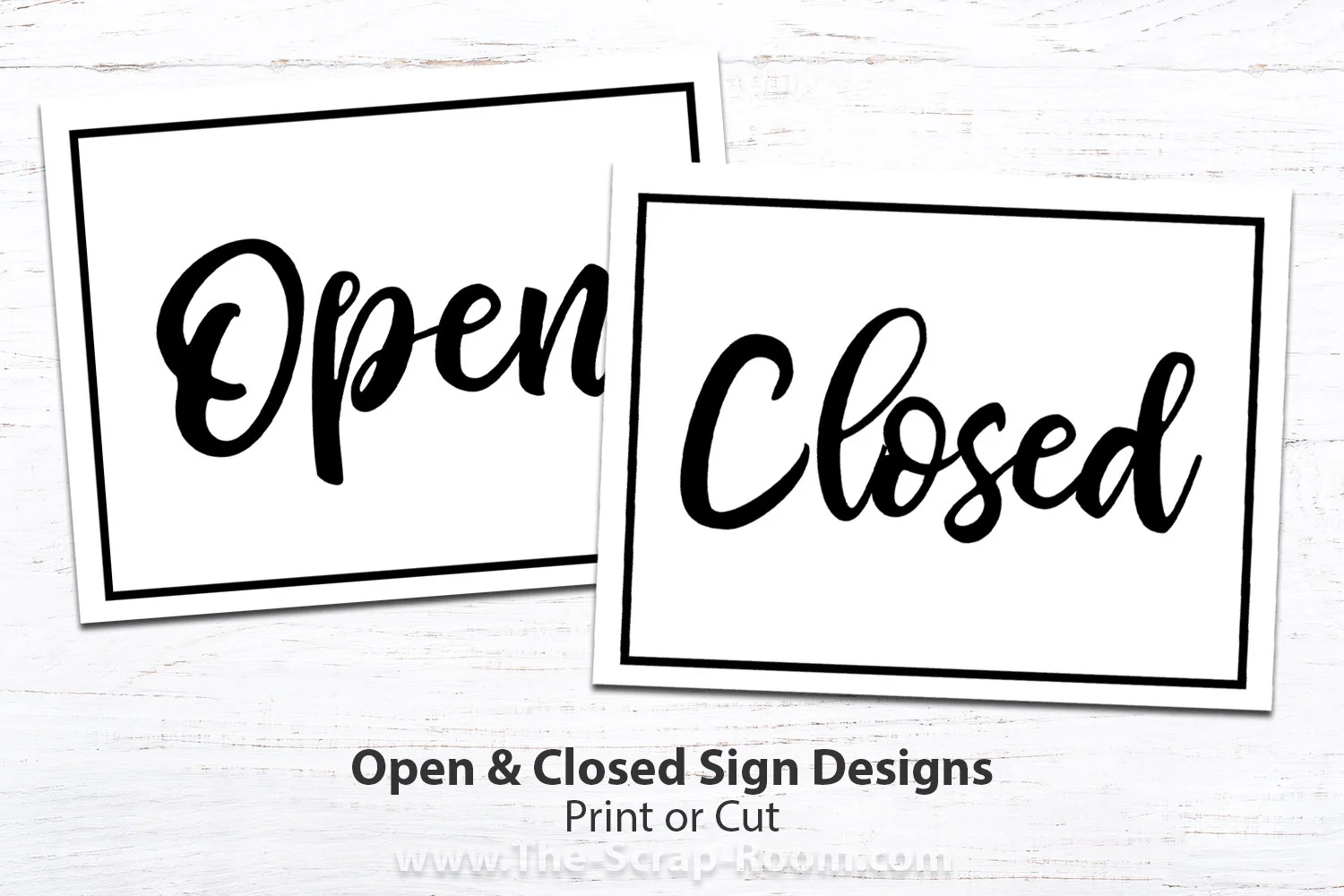 Printable Open Sign Printable Closed Sign Designs Print Or Cut Pdf Svg Png Eps Formats Included To Make Your Own Open Closed Signs Etsy