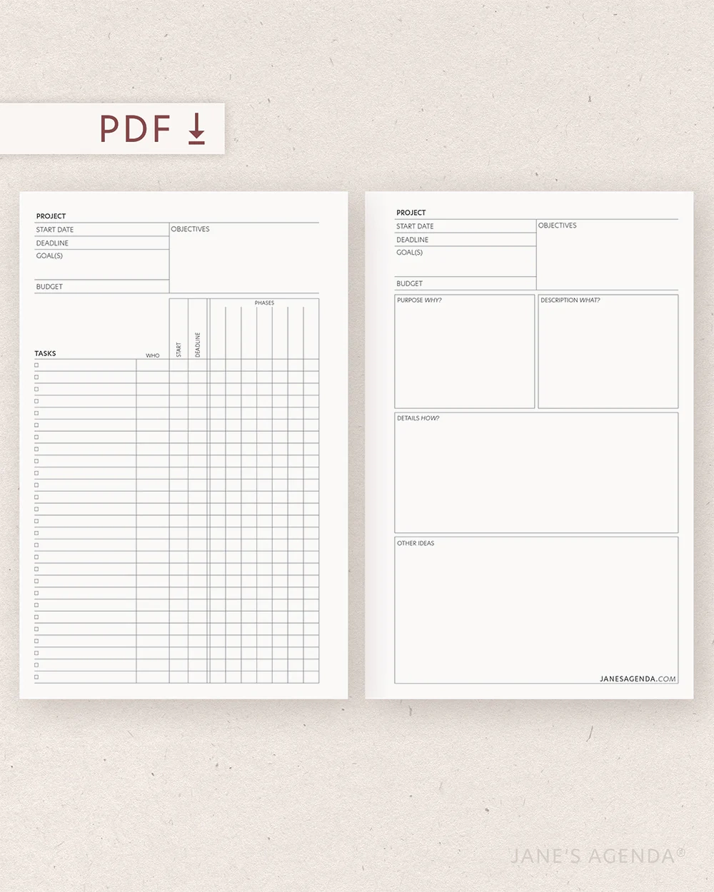 PRINTABLE Quarterly Planning Inserts Jane s Agenda PRINTABLE Quarterly Planning Inserts Jane s Agenda