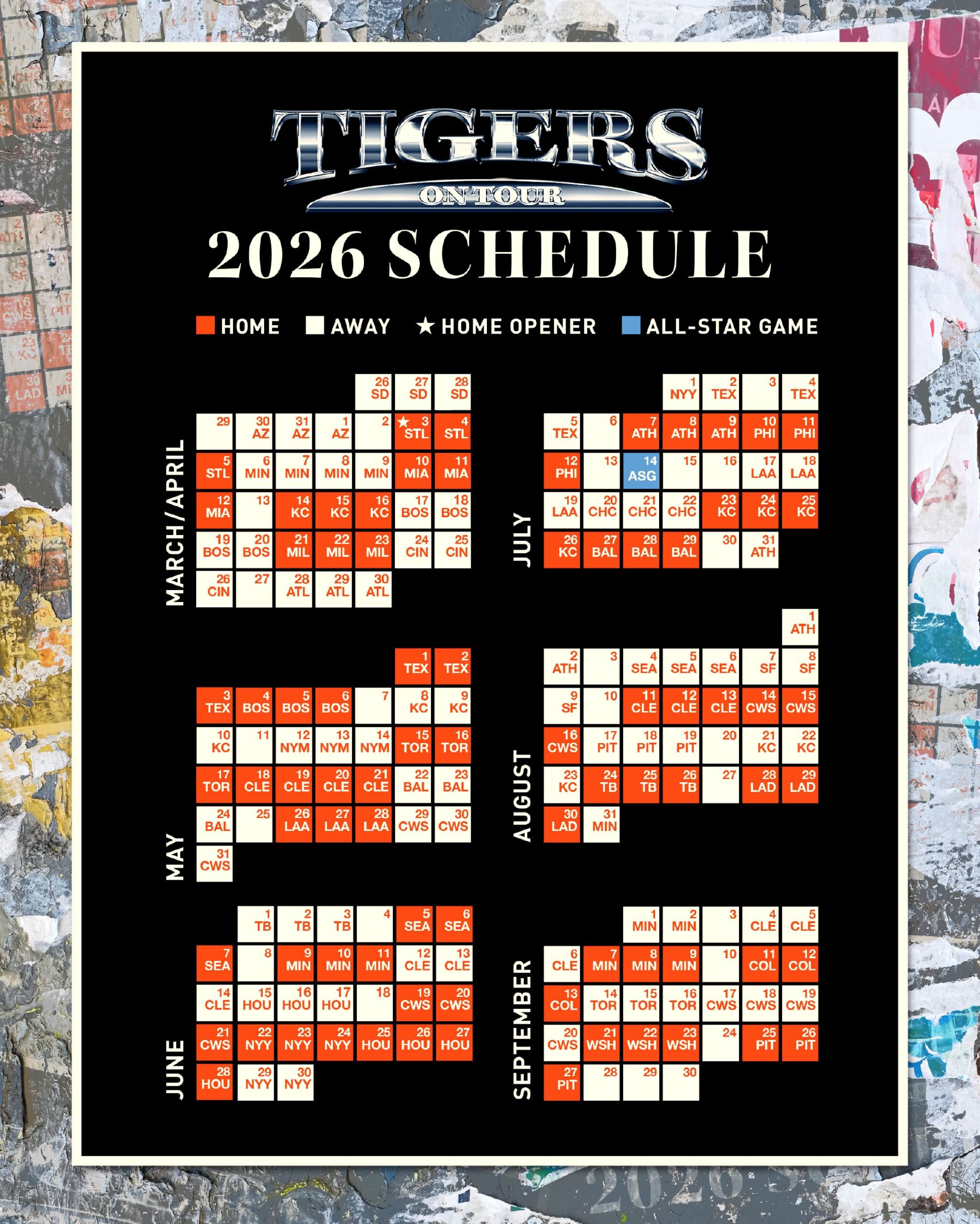 Printable Schedule Detroit Tigers Printable Schedule Detroit Tigers