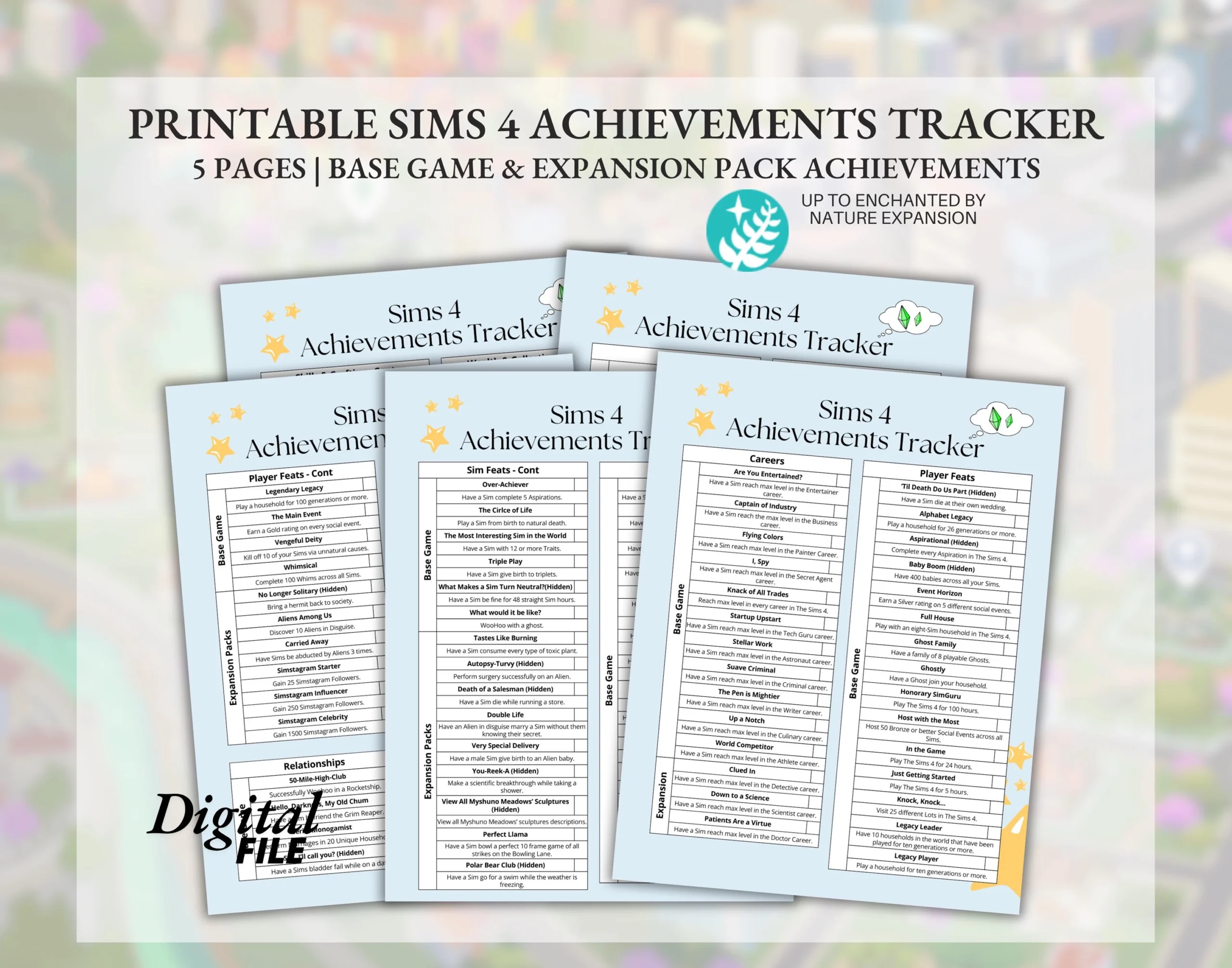 Sims 3 List Printable
