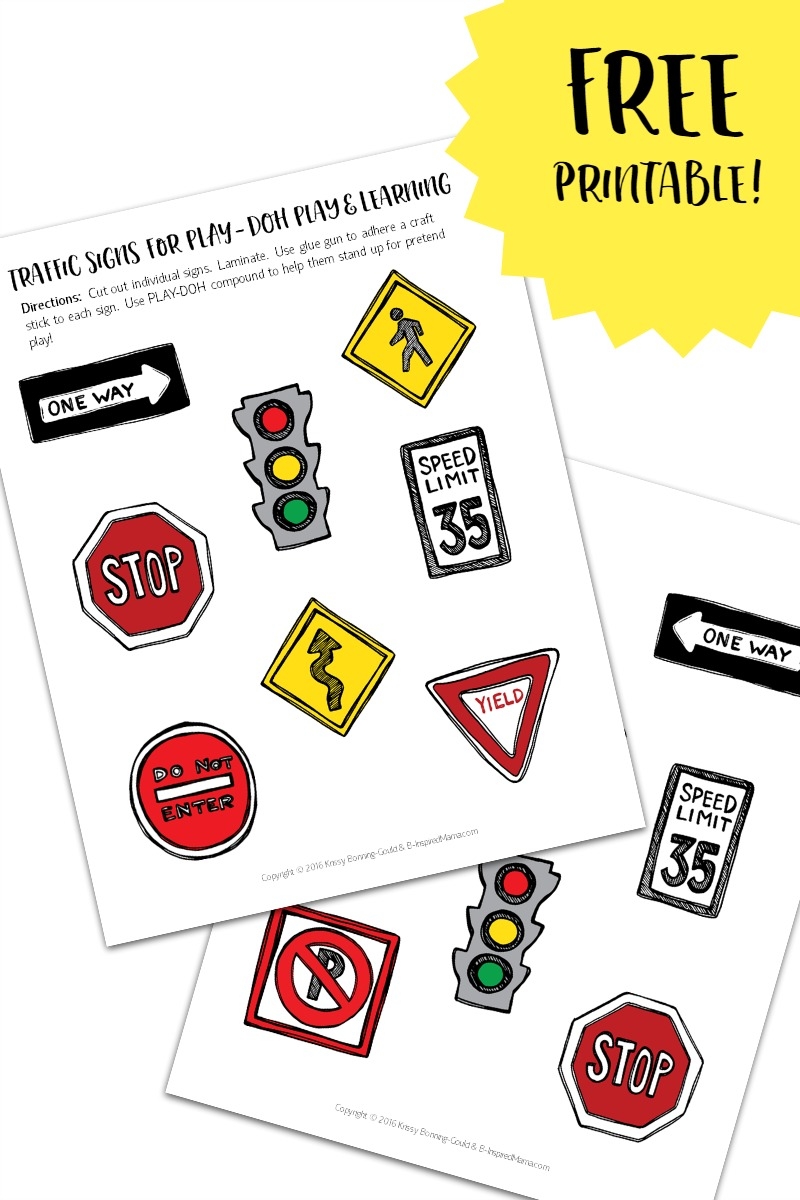 Preschool Printable Traffic Signs