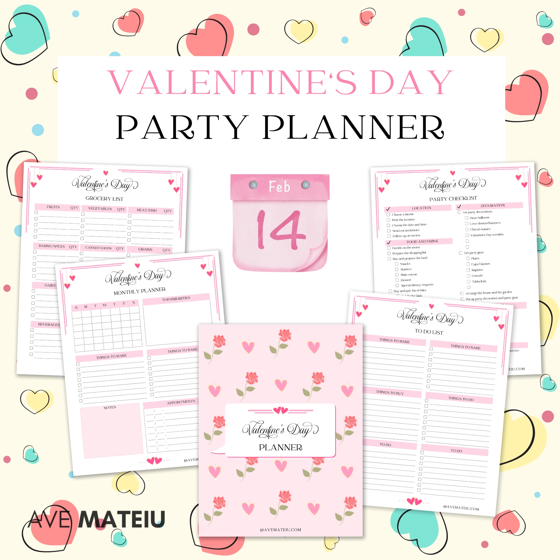 Valentines Party Planner Printable