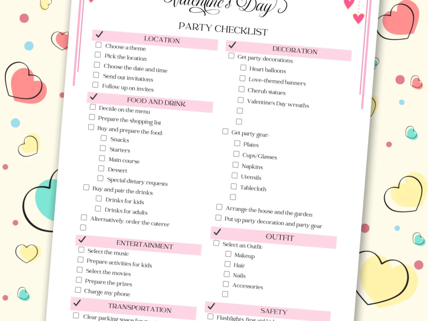 Printable Valentine s Day Party Planner Ave Mateiu