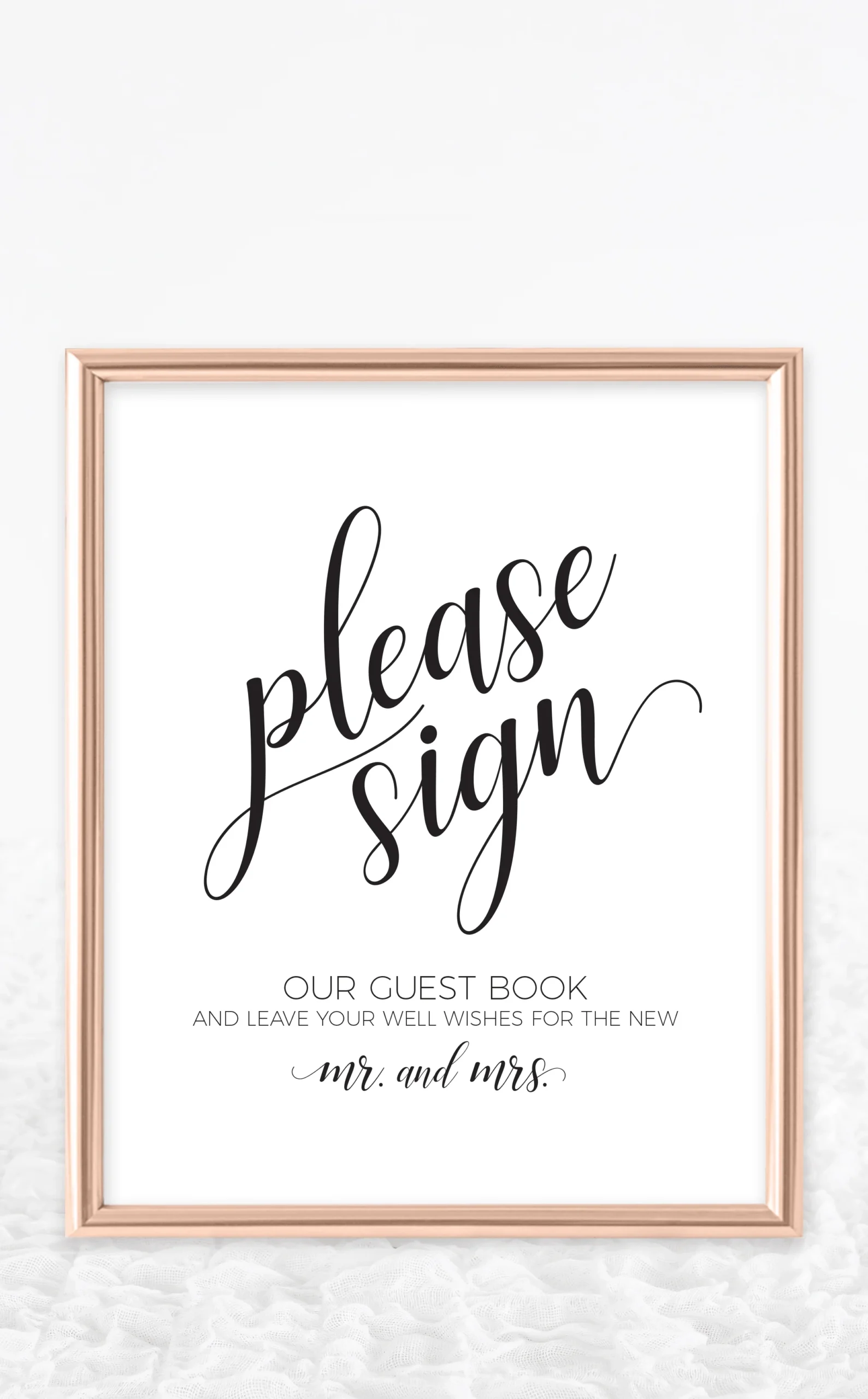 Printable Wedding Guest Book Sign ARRA Creative