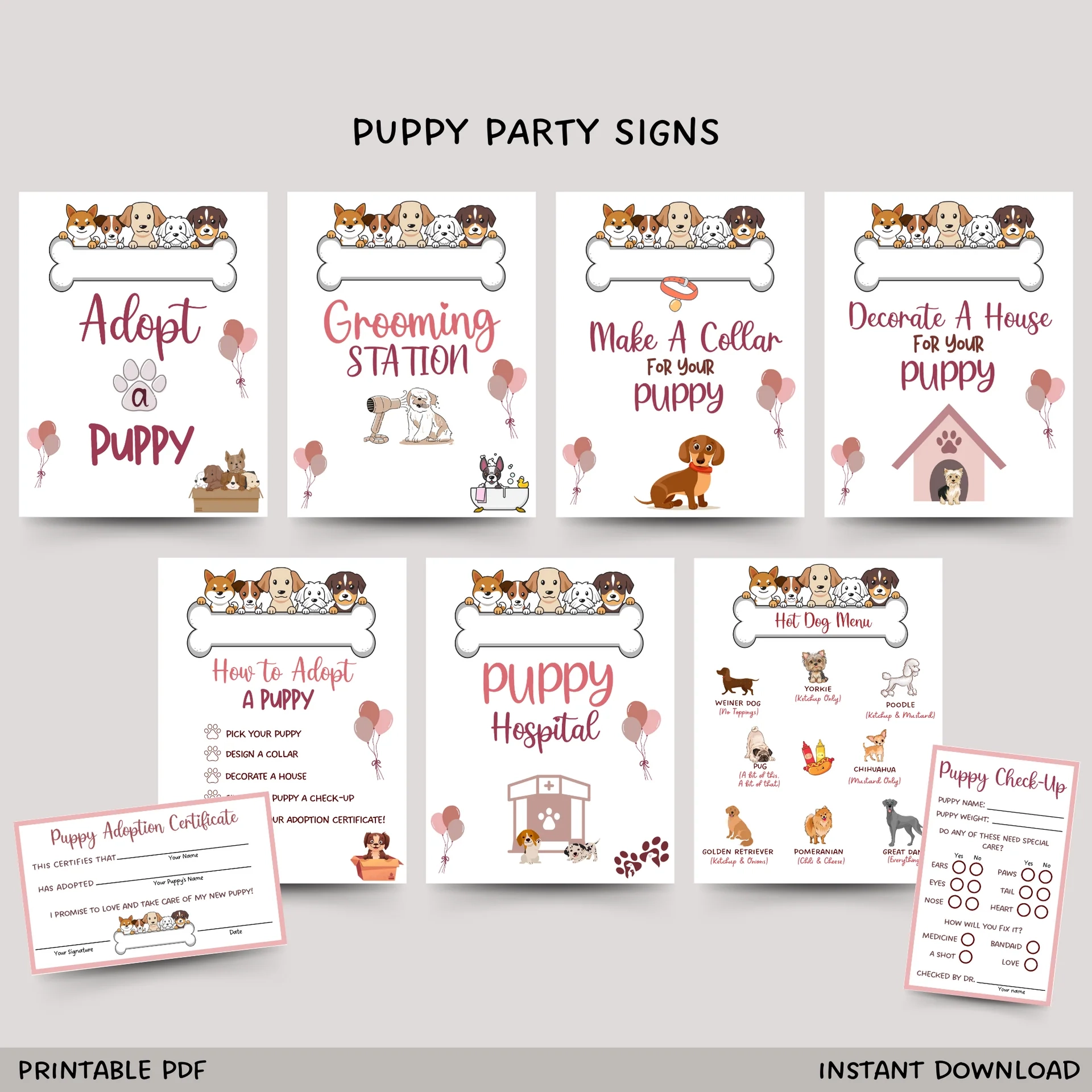 Free Printable Puppy Adoption Signs Free Printable Puppy Adoption Signs