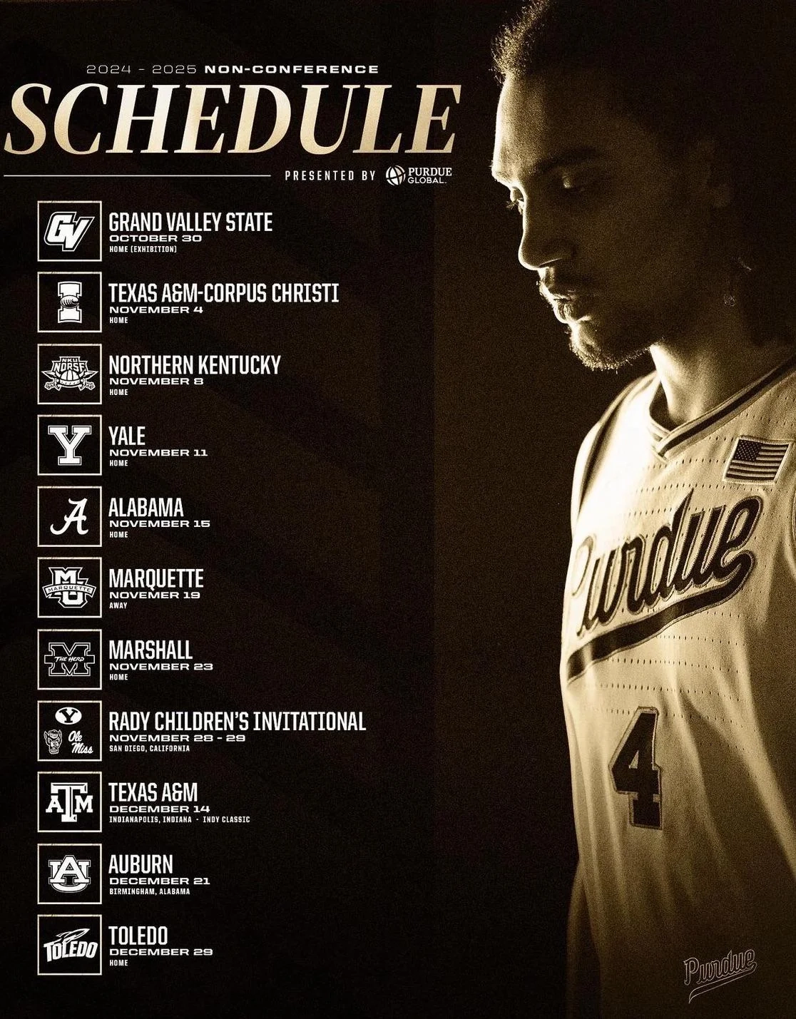 Purdue 2024 25 Non conference Schedule R CollegeBasketball
