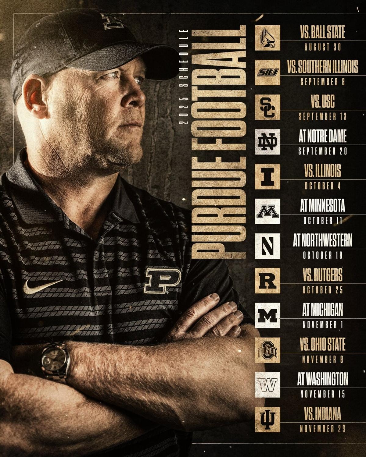 Purdue Football 2025 Schedule Announced On Big Ten Network Football Purdueexponent
