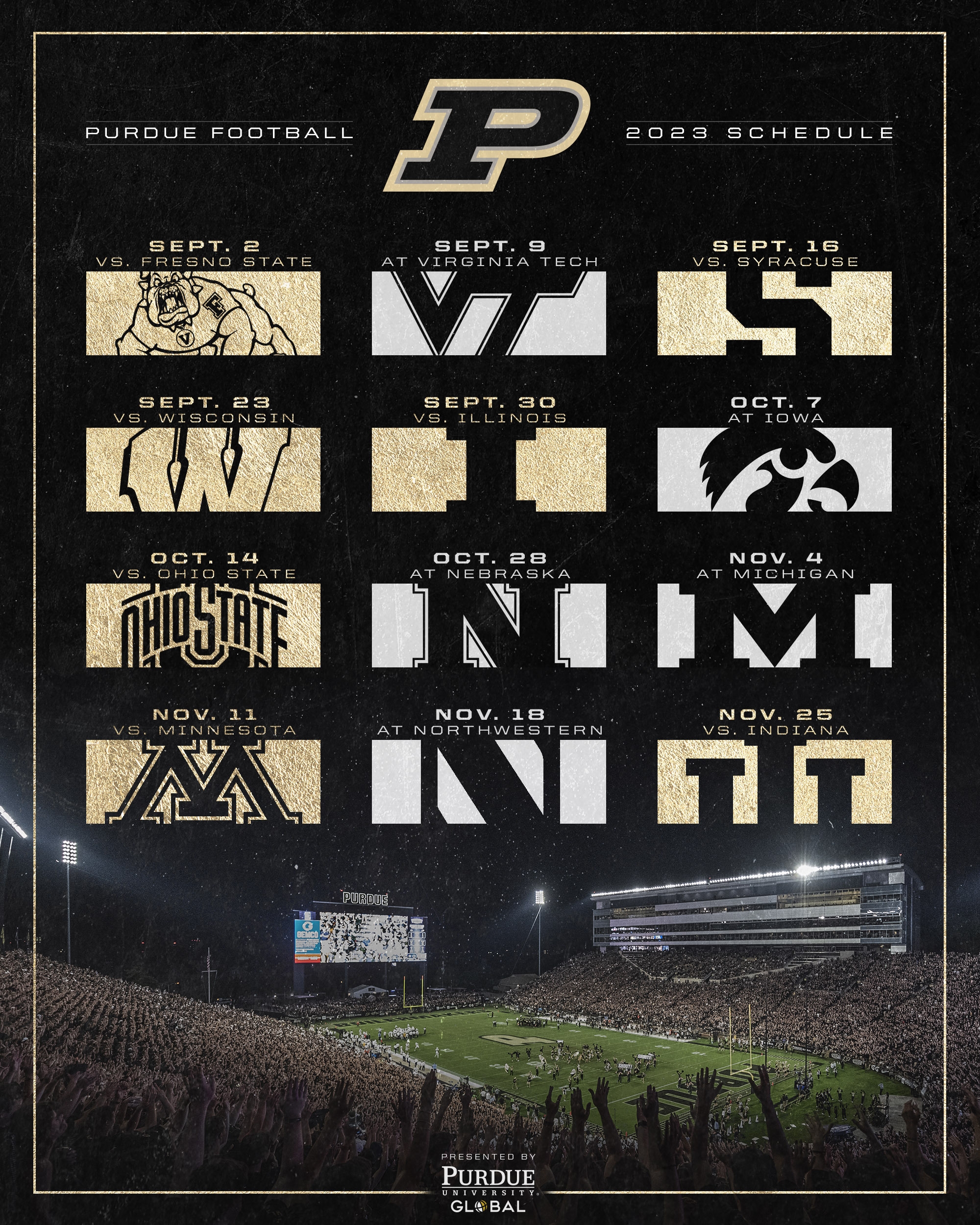 Purdue Football On X 7 Games At Ross Ade most Since 2019 4 September Games In West Lafayette 2 Trophy Games At Home Mark Your Calendars Https t co H7NJUZuveP X