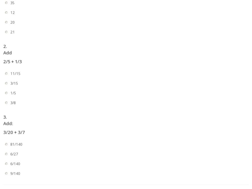 Quiz amp Worksheet Common Denominator Study Worksheets Library