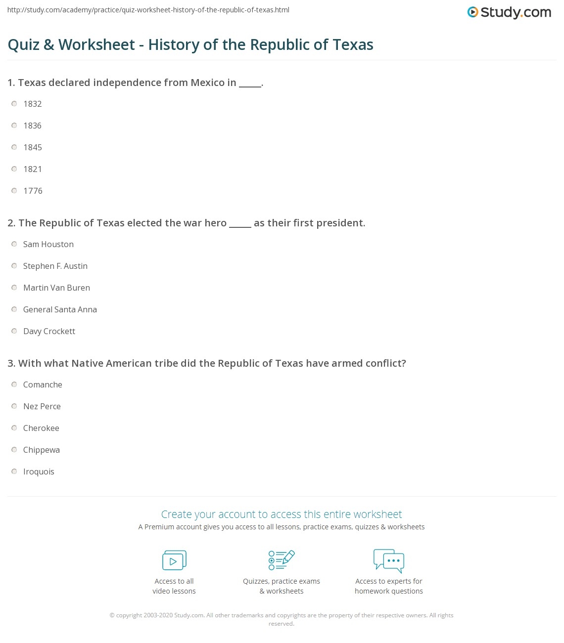 7th Grade Social Studies Quiz Printable