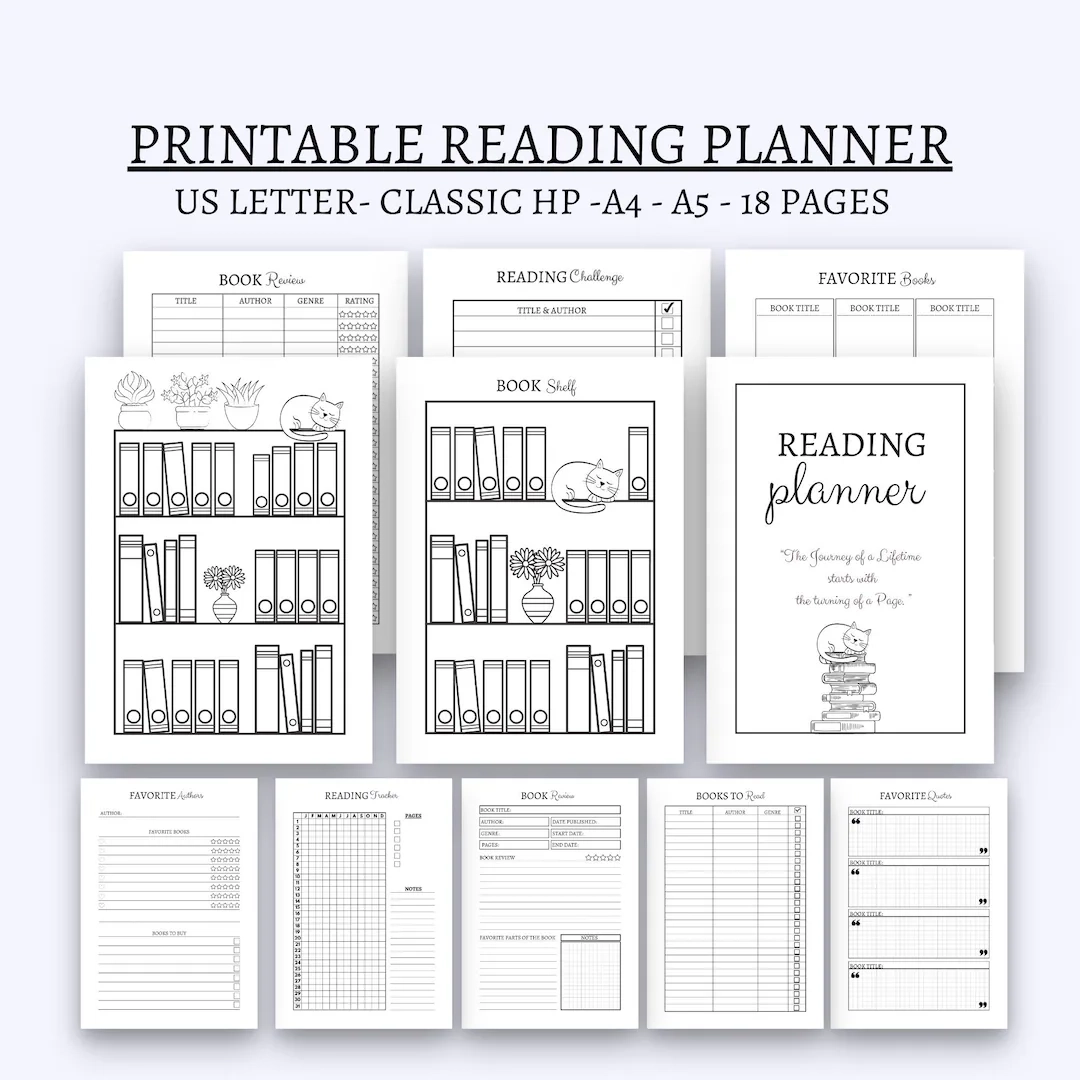 Big Happy Planner Printable Reading Log