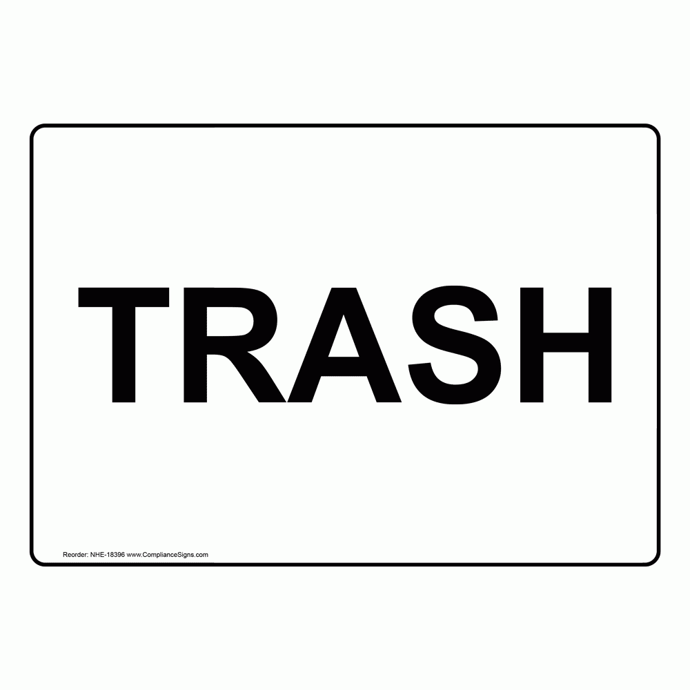 Recycling Trash Conserve Trash Sign Trash Worksheets Library