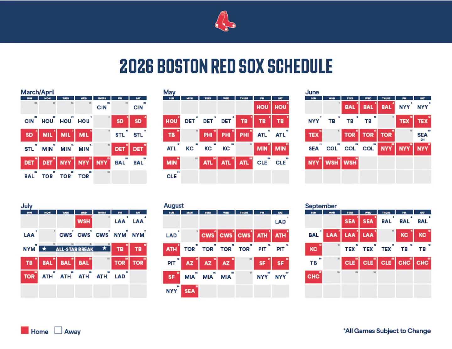 Printable White Sox Schedule 2026 Printable White Sox Schedule 2026