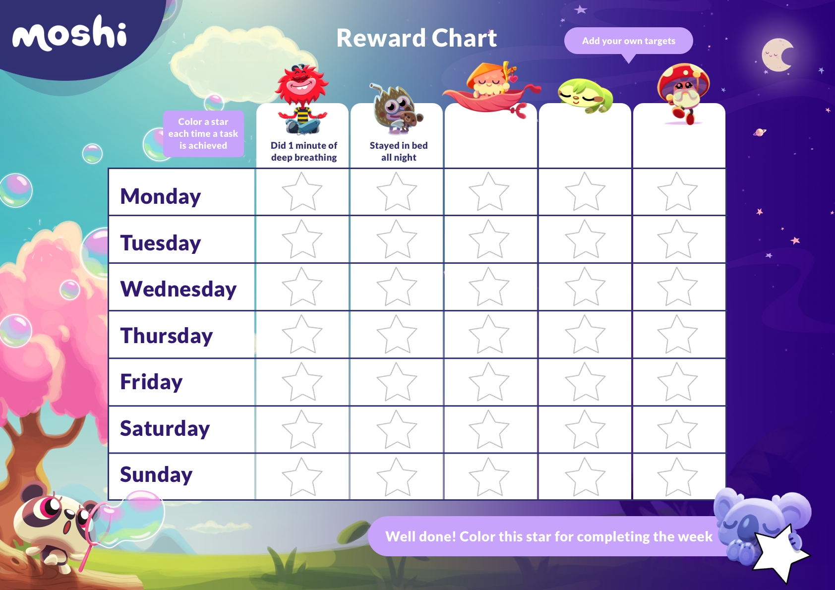 Kids Reward Charts Printable Kids Reward Charts Printable