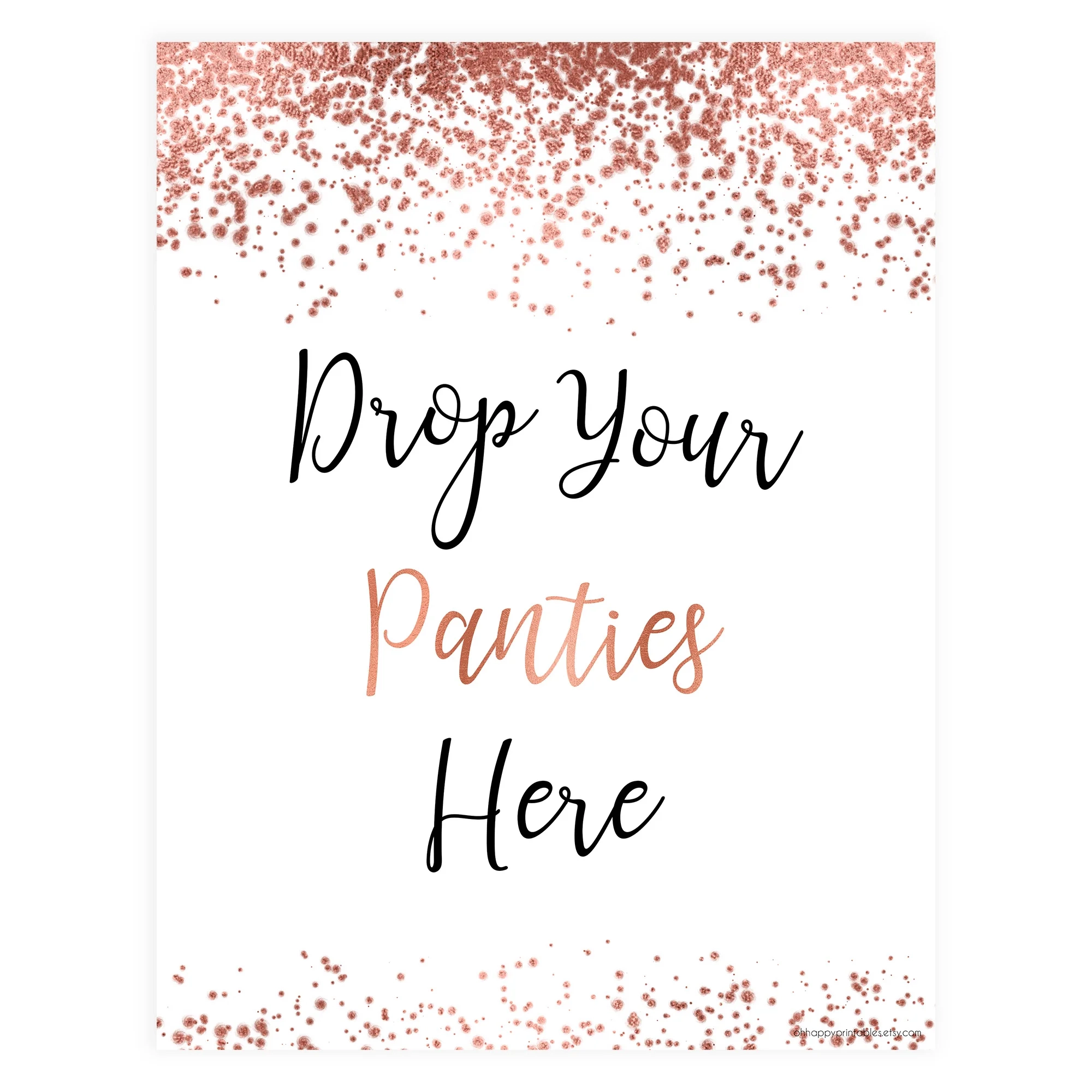 Rose Gold Drop Your Panties Bridal Game Shop Bridal Shower Games OhHappyPrintables Rose Gold Drop Your Panties Bridal Game Shop Bridal Shower Games OhHappyPrintables