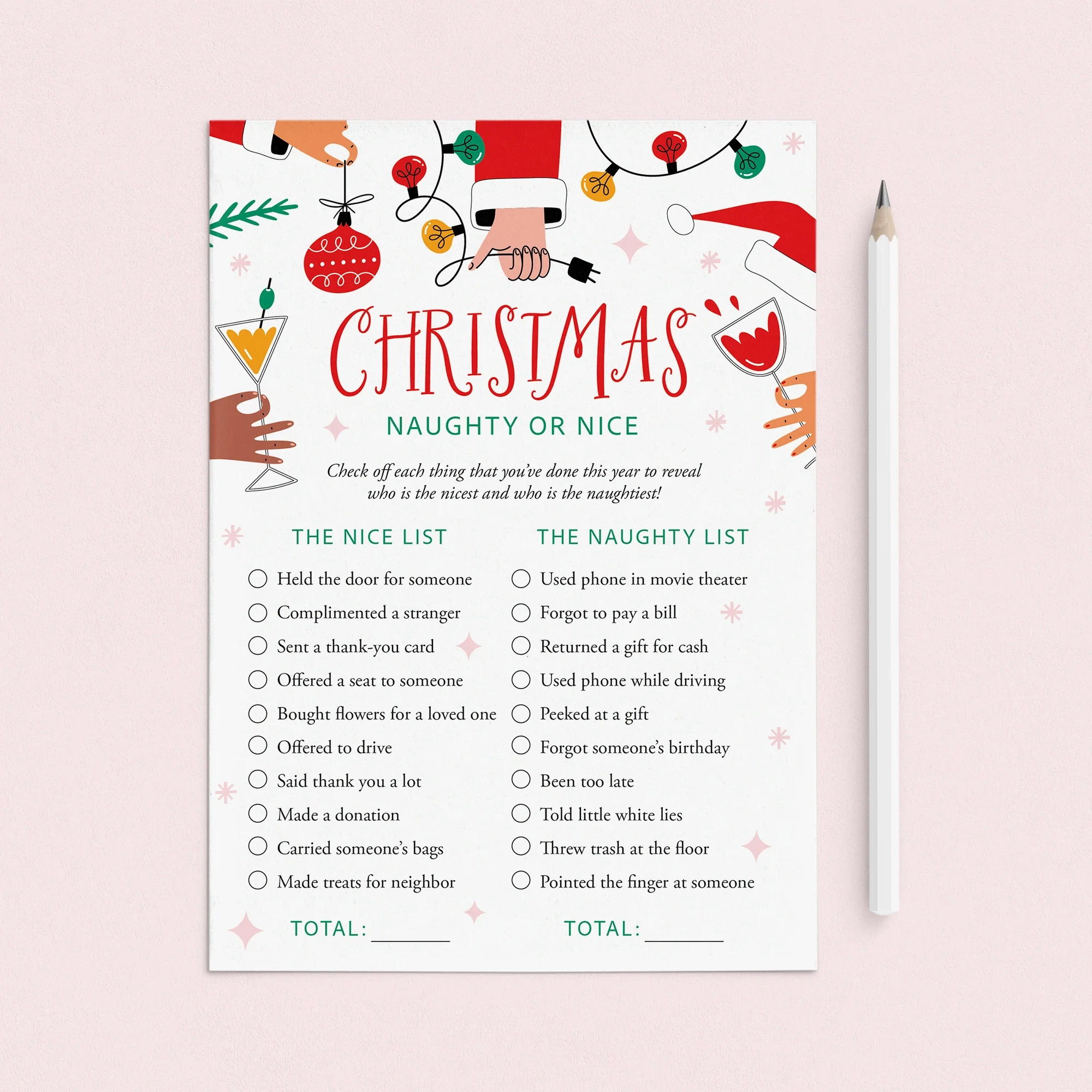 Santa s Naughty Or Nice List For Adults Printable Instant Download LittleSizzle Santa s Naughty Or Nice List For Adults Printable Instant Download LittleSizzle
