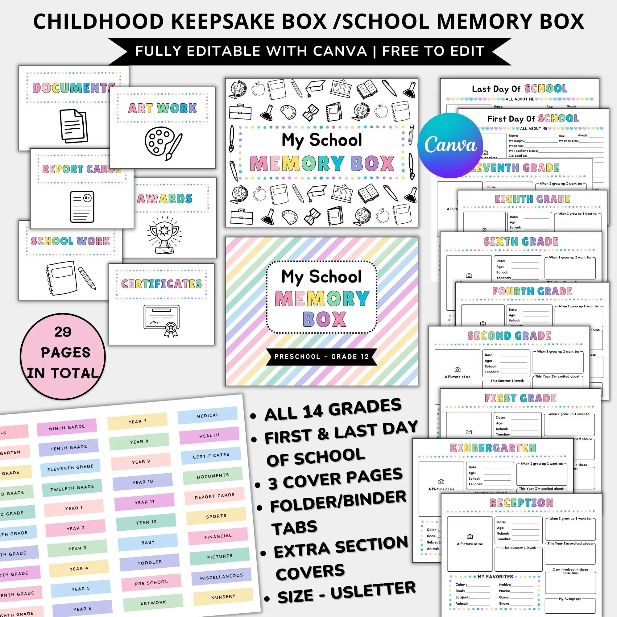Printable Memory Box Die Cut Listing Printable Memory Box Die Cut Listing