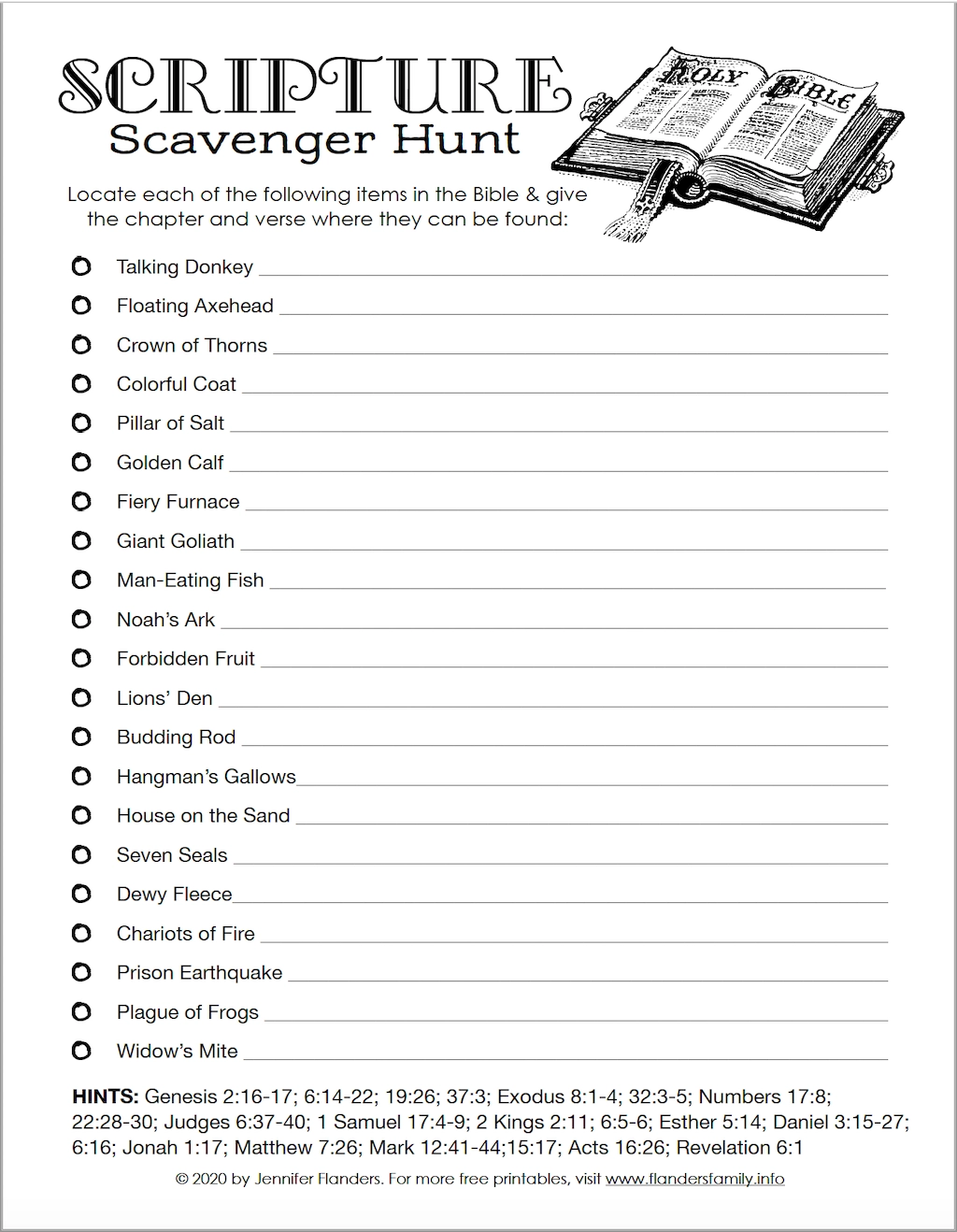 Scripture Scavenger Hunt Free Printable Flanders Family Home Life Scripture Scavenger Hunt Free Printable Flanders Family Home Life