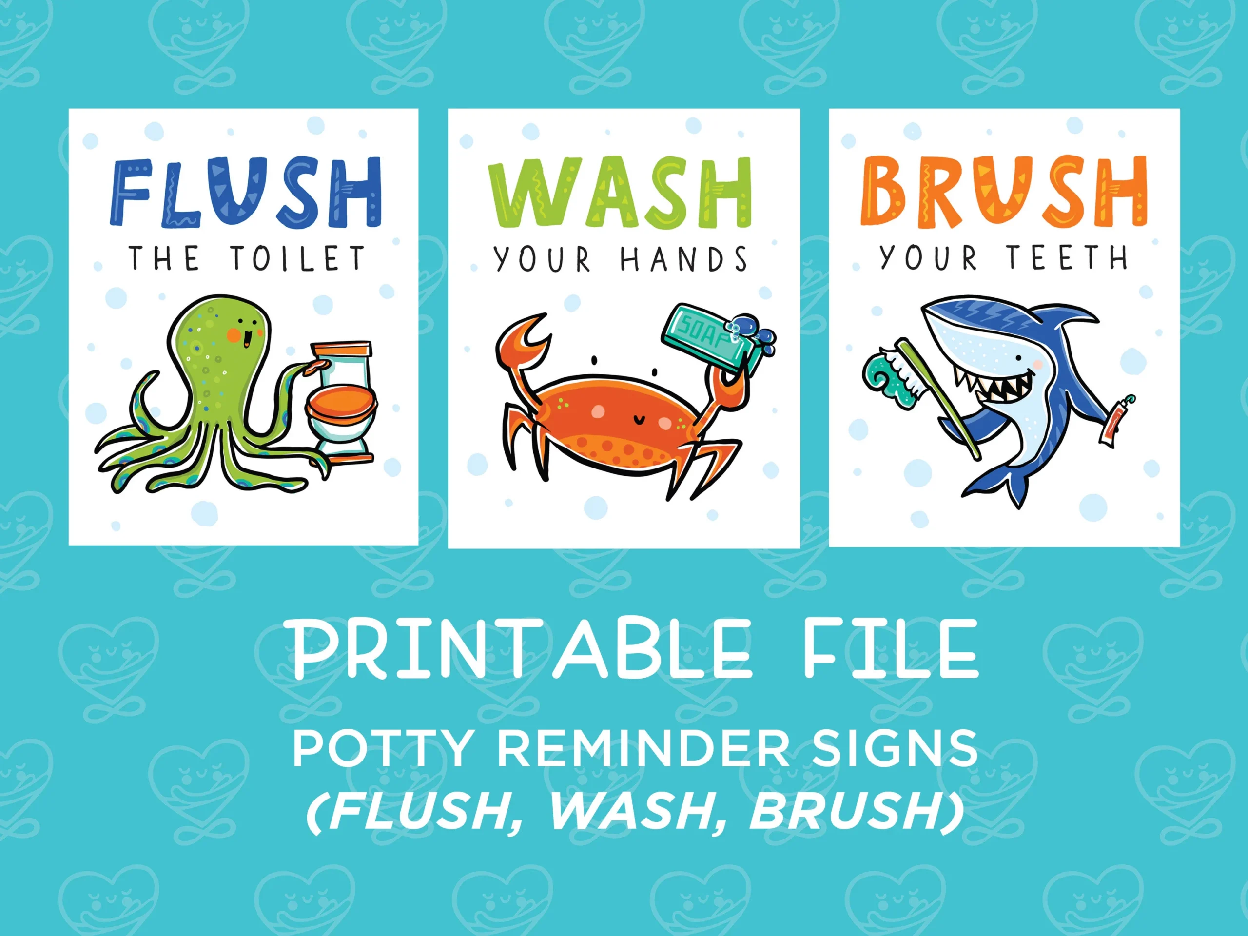 Restrooms Signs Printables To Flush