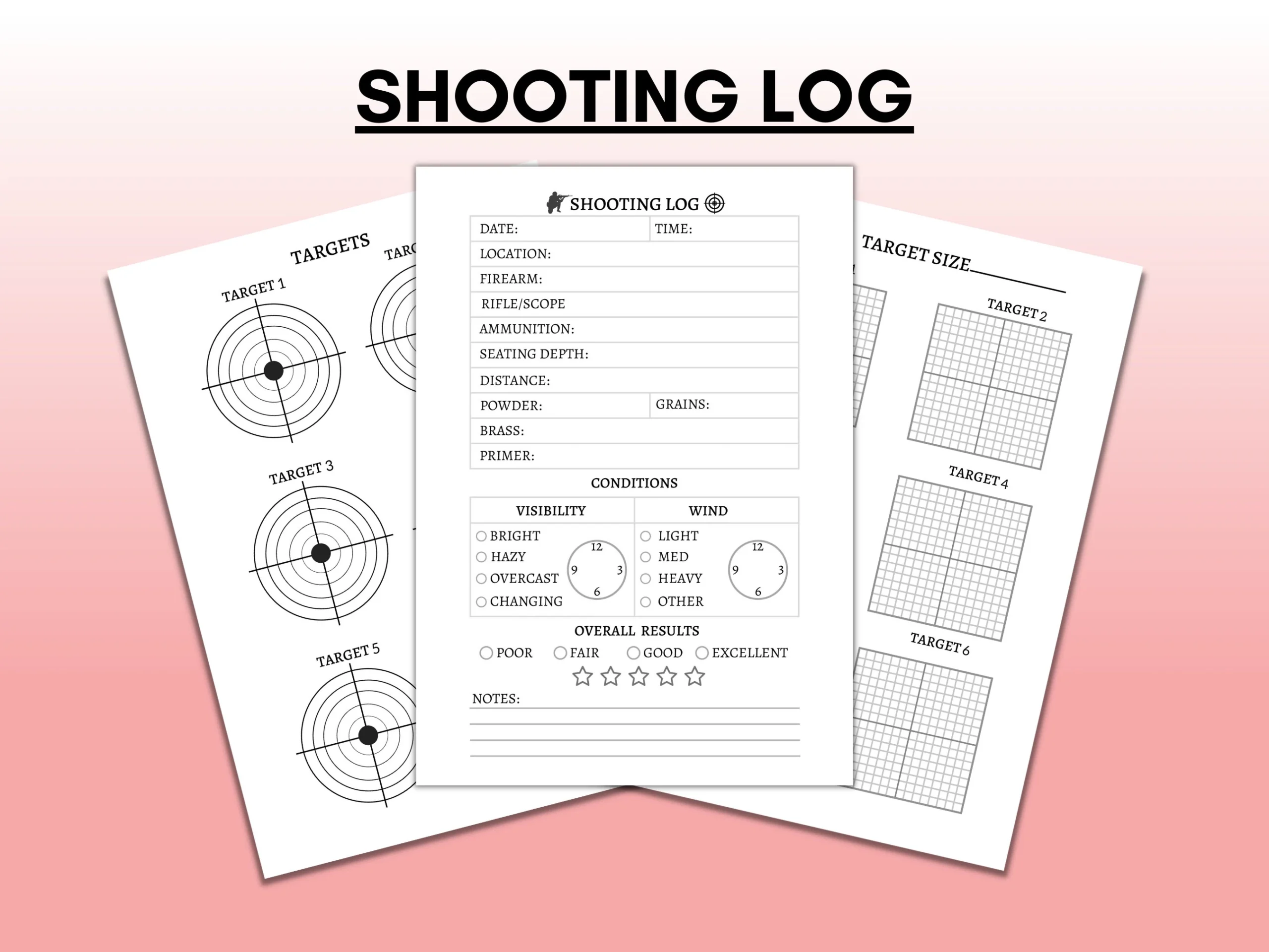Printable Rifle Data Sheets