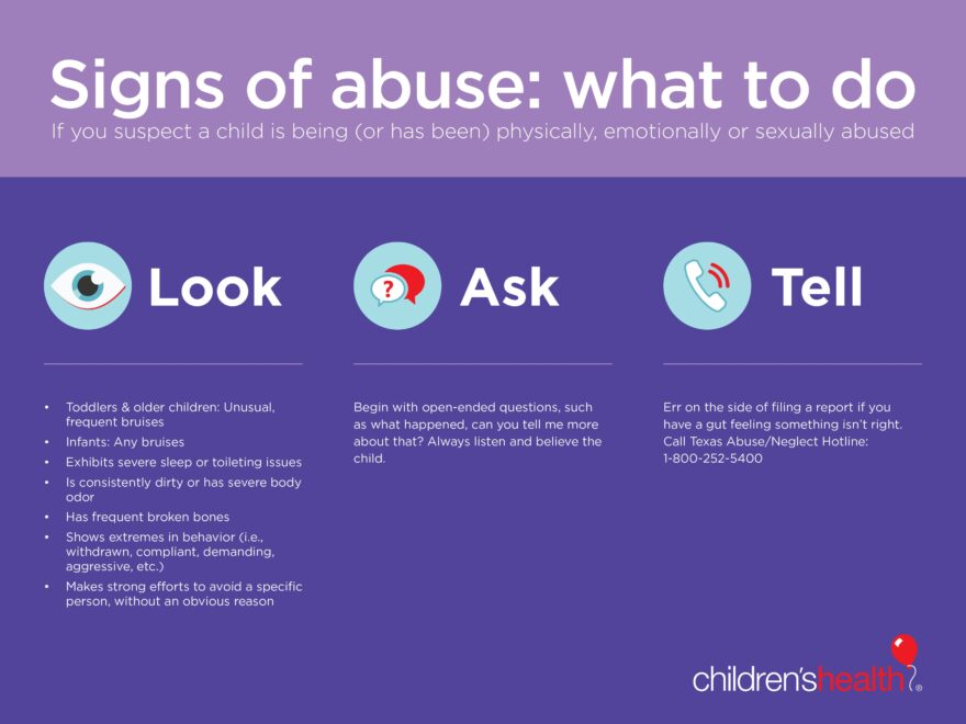 Signs Of Child Abuse And Neglect Children s Health