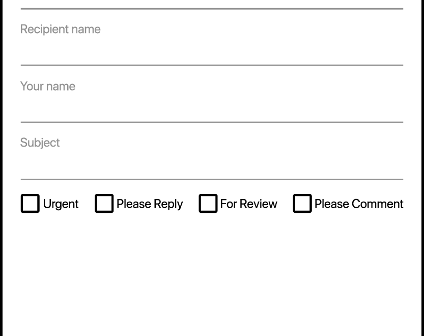 Simple Fax Cover Sheet PDF Template