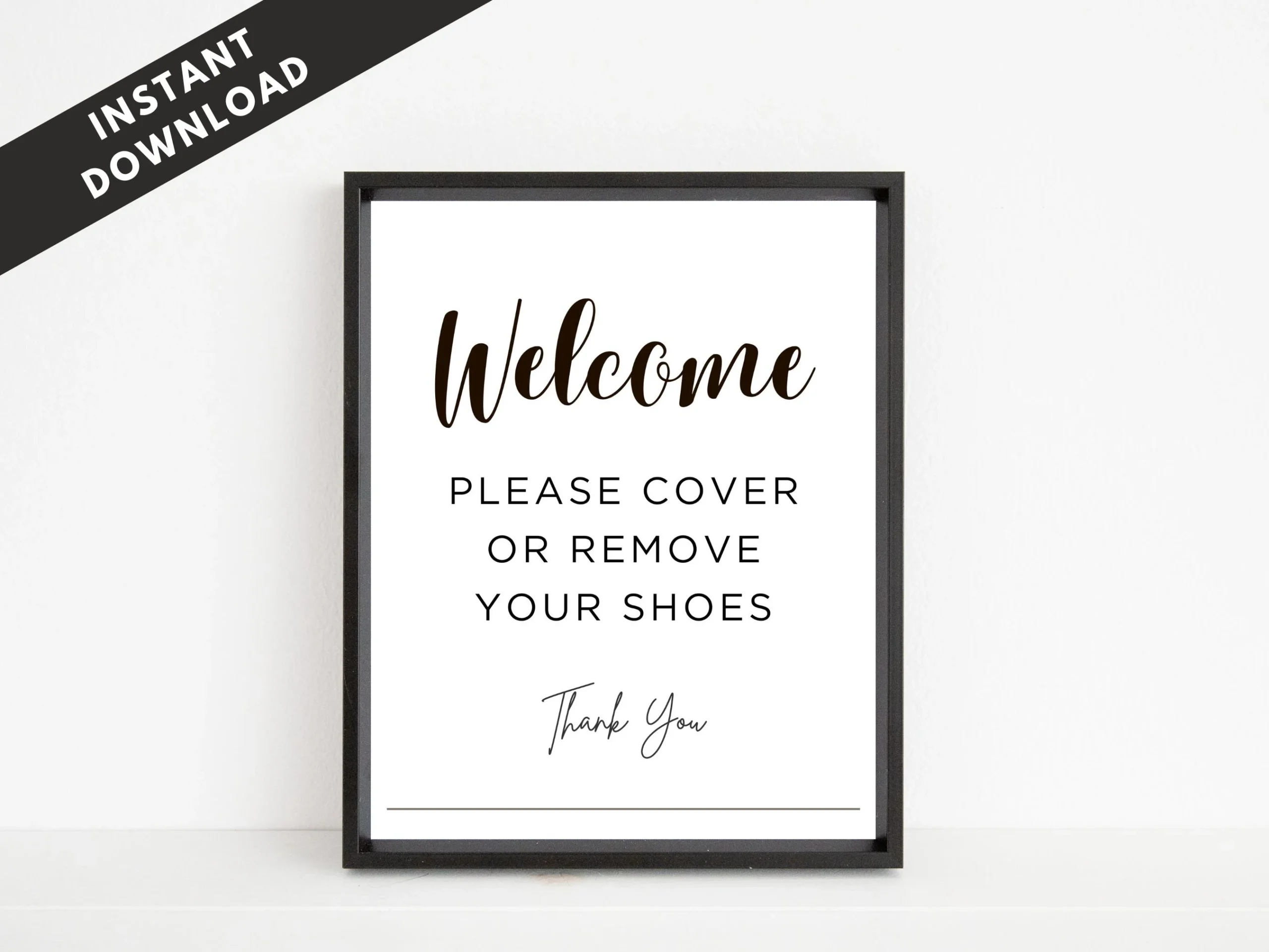 Printable Please Remove Your Shoes Sign