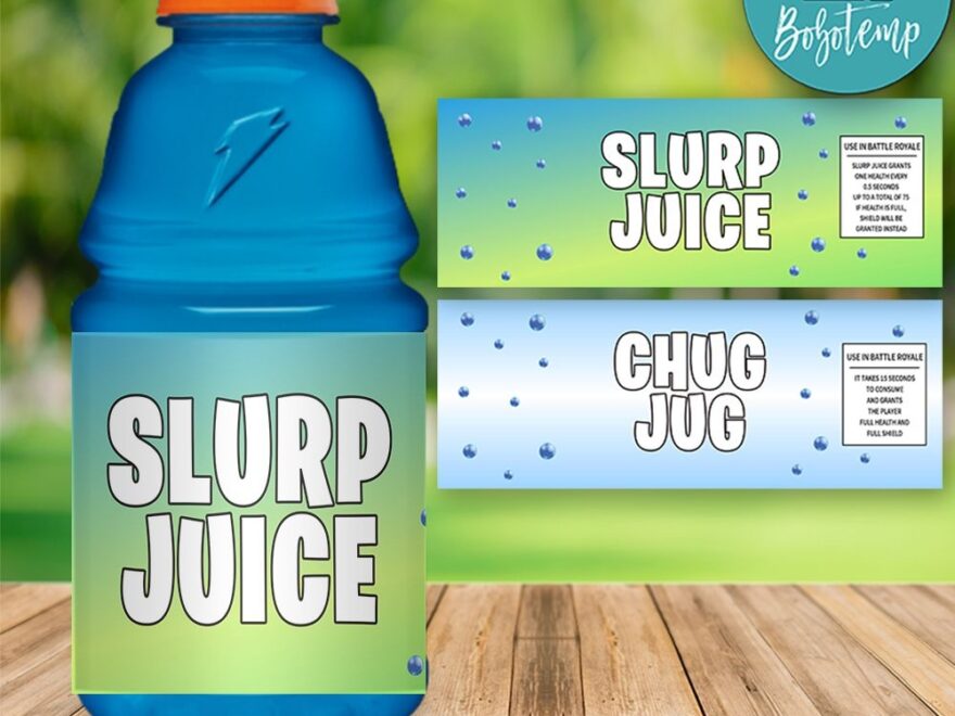 Slurp Juice Gatorade Label Template To Print At Home Bobotemp