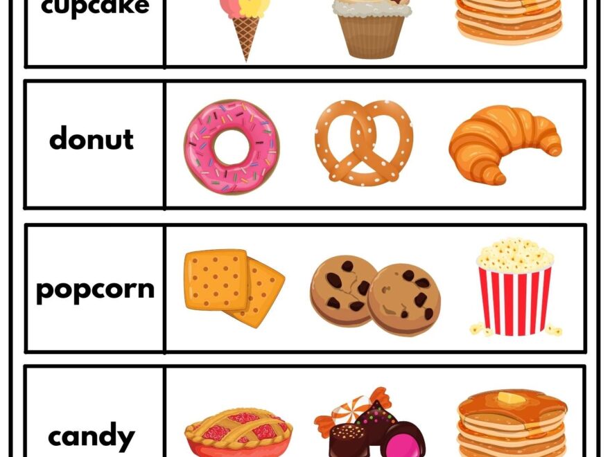 Snacks Desserts Ezpzlearn