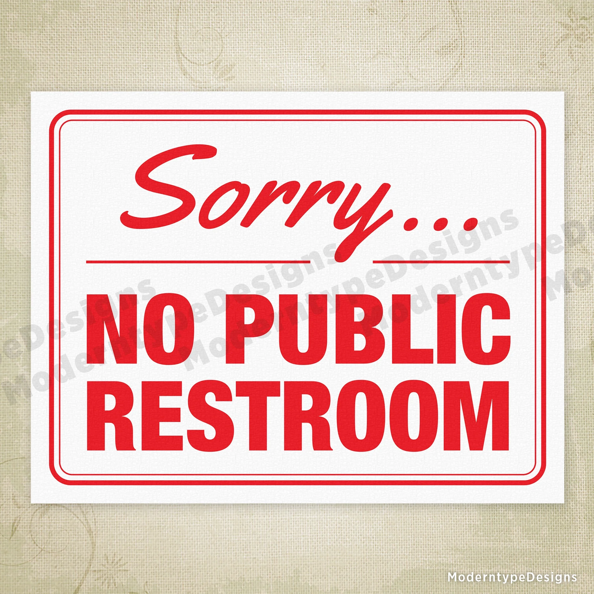 Free Printable Signs No Public Restrooms Free Printable Signs No Public Restrooms