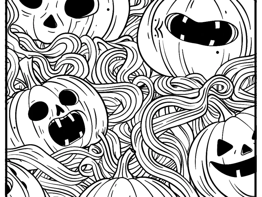 Spooky Halloween Coloring Pages Free Coloring Pages