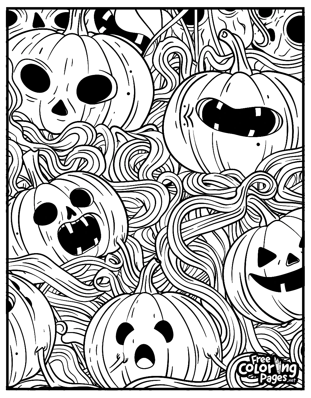 Spooky Halloween Coloring Pages Free Coloring Pages Spooky Halloween Coloring Pages Free Coloring Pages