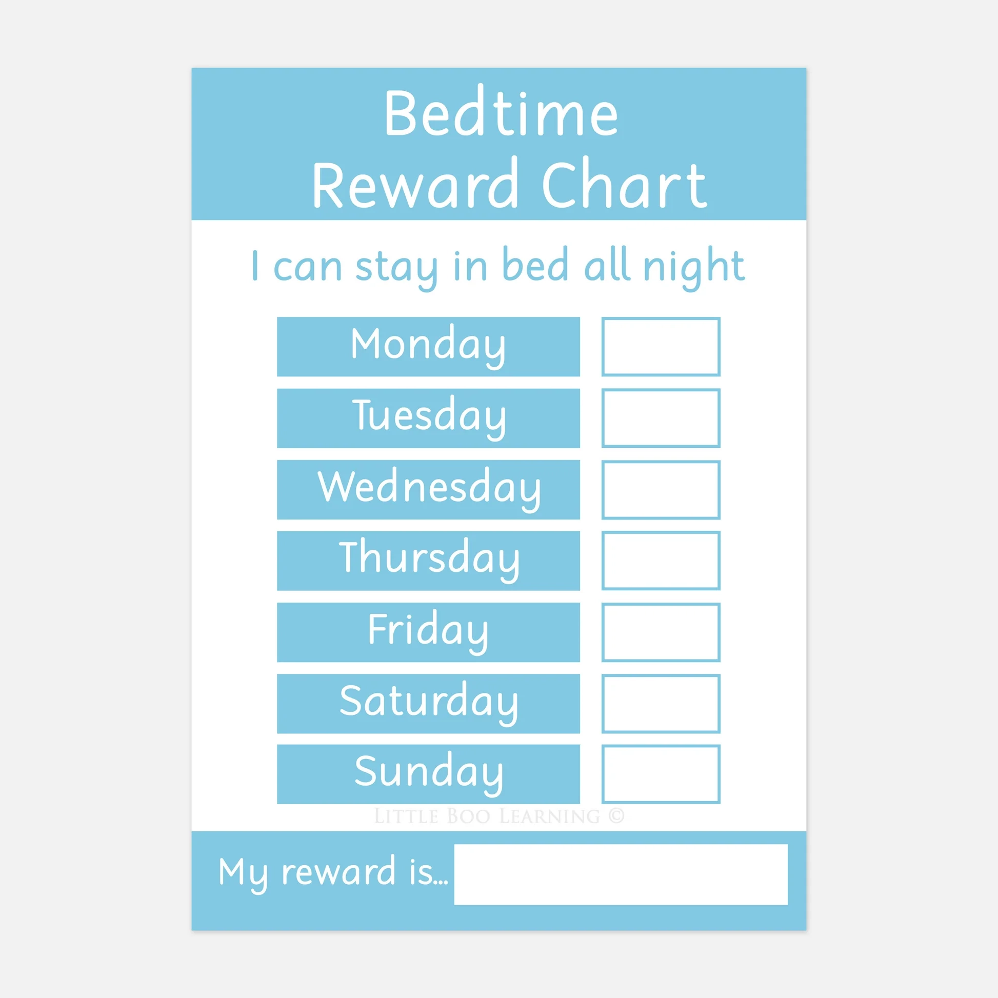 Staying In Bed Free Chart Printable Staying In Bed Free Chart Printable