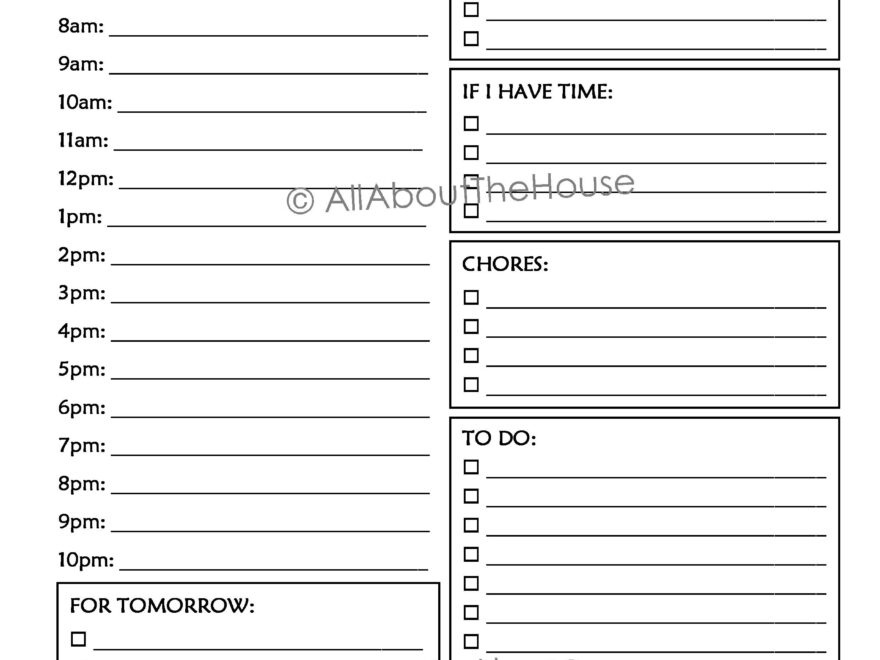 Student Daily Planner Template 8 Free PDF Printables Printablee Worksheets Library