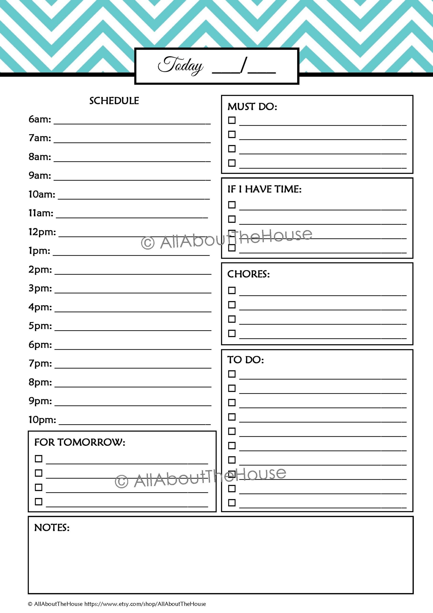 Student Daily Planner Template 8 Free PDF Printables Printablee Worksheets Library