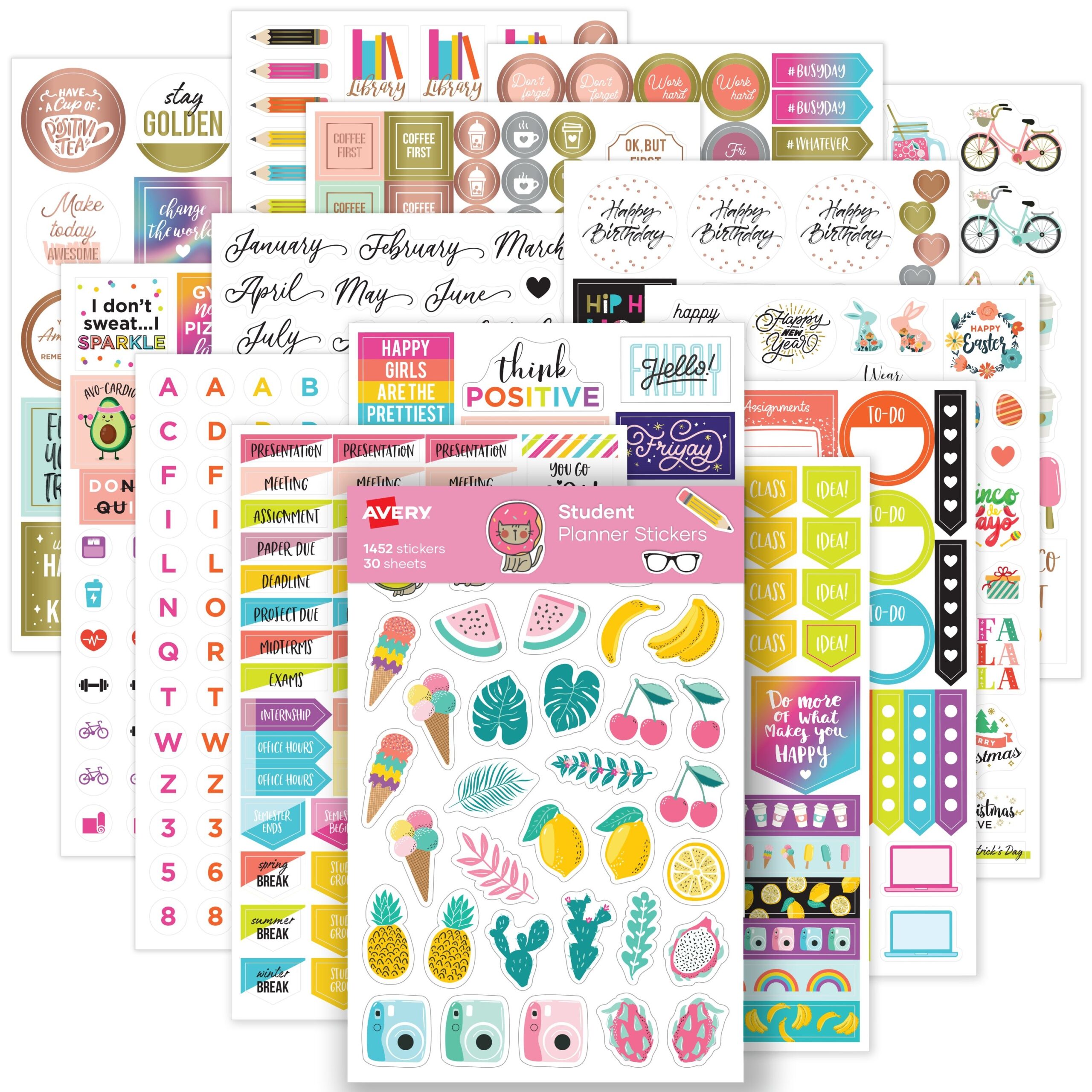 Student Planner Sticker Pack 6784 Avery Avery