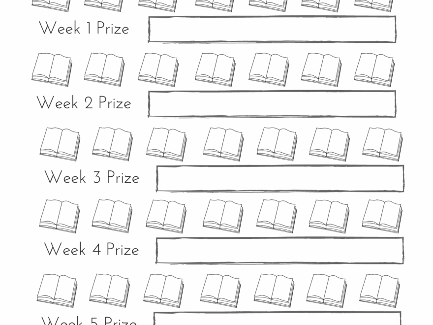 Summer Reading Reward Tracker Thrifty Little Mom