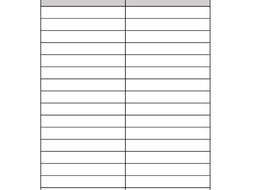 T Chart Template Online Or Editable And Printable