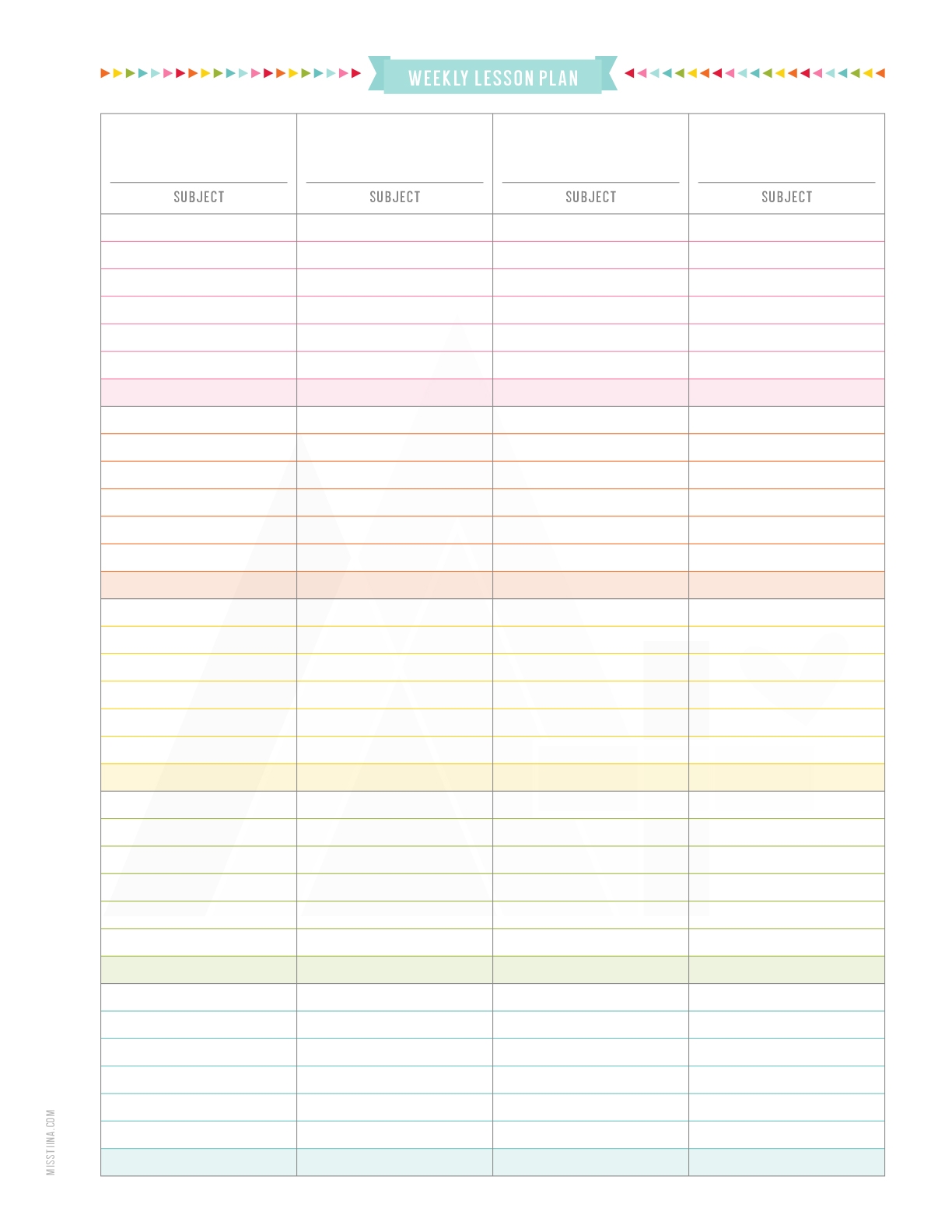 Free Teacher Planner Printables