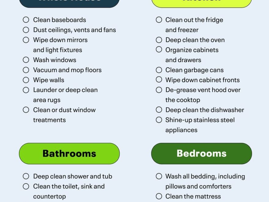 The Complete Spring Cleaning Checklist For A Tidier Home
