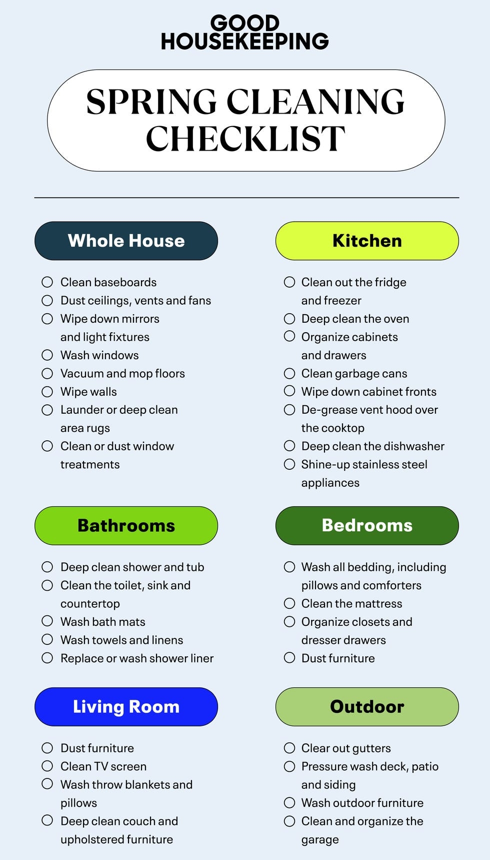 The Complete Spring Cleaning Checklist For A Tidier Home